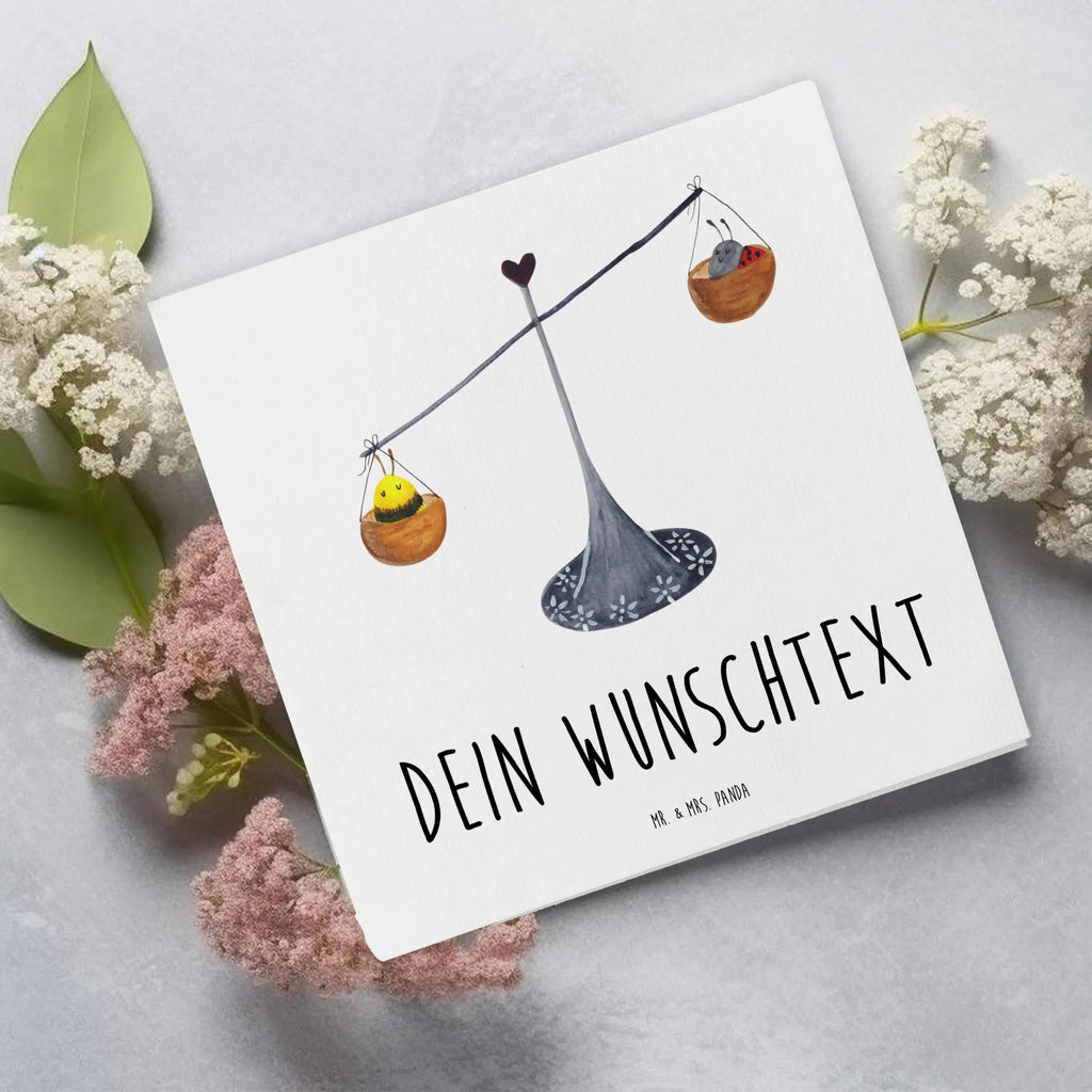 Personalized Deluxe Card Star sign Scale Personalisierte Einladungskarte, Personalisierte Karte, Personalisierte Glückwunschkarte, Grußkarte mit Namen, Personalisierte Geburtstagskarte, Personalisiertere Klappkarte, Grußkarten personalisiert, Grußkarte mit persönlichen Nachrichten, Grußkarte als Geldgeschenk, Grußkarte selber drucken, Grußkarte selbst gestalten, Personalisierte Hochzeitskarte, Personalisierte Grußkarte, Tierkreiszeichen, Sternzeichen, Horoskop, Astrologie, Aszendent, Geschenk September, Waage Sternzeichen, Biene, Waage Geschenk, Hummel, Marienkäfer, Geburtstag September, Geburtstag Oktober, Gleichgewicht, Geschenk Oktober, Waage
