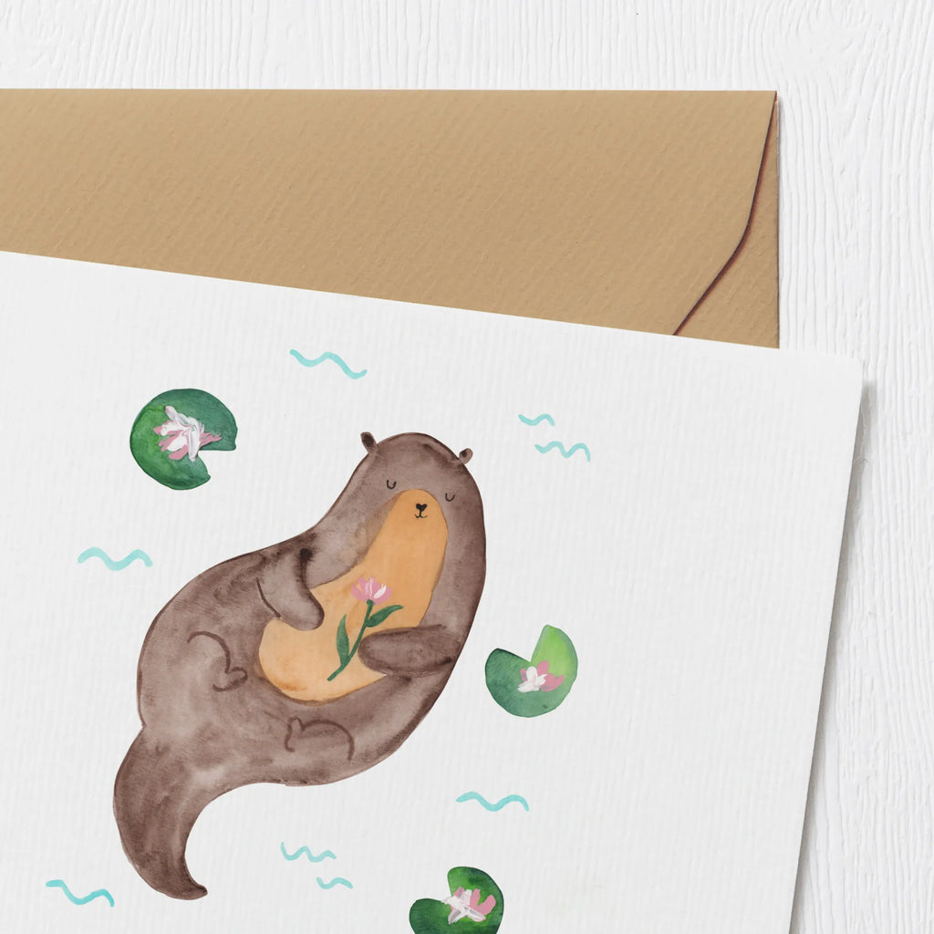 Personalized Deluxe Card otter Water Lily Personalisierte Glückwunschkarte, Grußkarte Selbst Gestalten, Grußkarte mit Namen, Personalisierte Geburtstagskarte, Grußkarte als Geldgeschenk, Grußkarte mit Persönlichen Nachrichten, Personalisierte Einladungskarte, Personalisierte Hochzeitskarte, Grußkarte Selber Drucken, Personalisierte Karte, Personalisiertere Klappkarte, Grußkarten Personalisiert, Personalisierte Grußkarte, Otter, Fischotter, Seeotter, Otter Seeotter See Otter