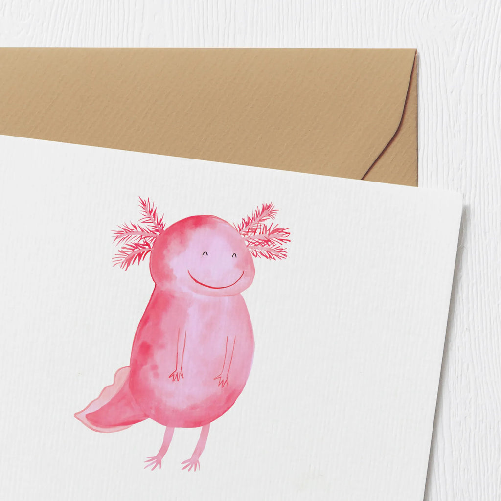 Personalized Deluxe Card axolotl Happy Personalisiertere Klappkarte, Personalisierte Geburtstagskarte, Grußkarte mit Persönlichen Nachrichten, Personalisierte Glückwunschkarte, Grußkarte Selbst Gestalten, Personalisierte Karte, Grußkarte Selber Drucken, Personalisierte Einladungskarte, Grußkarte als Geldgeschenk, Personalisierte Hochzeitskarte, Grußkarten Personalisiert, Grußkarte mit Namen, Personalisierte Grußkarte, Axolotl, Molch, Schwanzlurch, Lurch, Axolot, Motivation, Gute Laune, Lurche