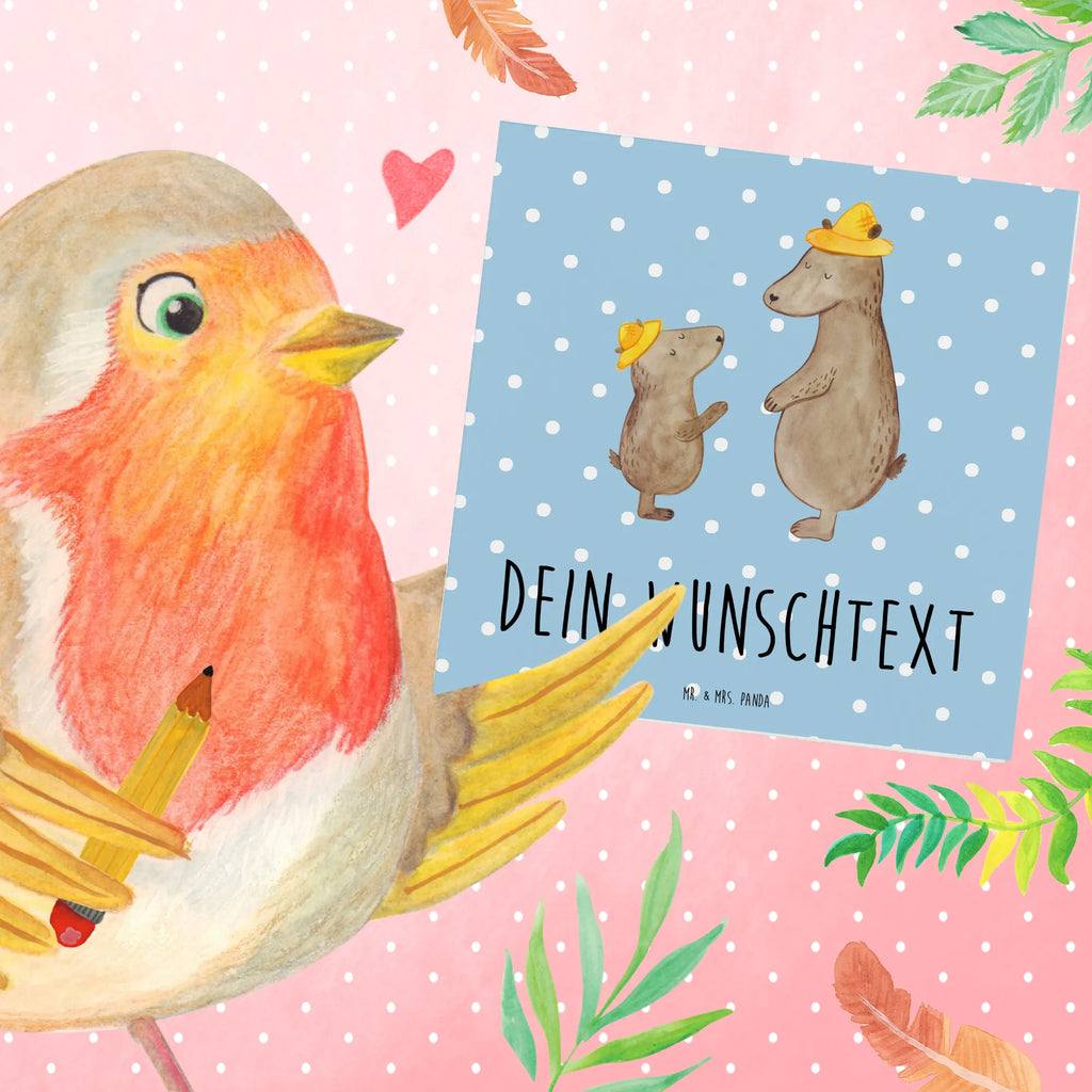 Personalizowana luksusowa karta Niedźwiedzie z kapeluszami Personalisierte Glückwunschkarte, Personalisierte Hochzeitskarte, Personalisierte Geburtstagskarte, Grußkarten Personalisiert, Personalisierte Einladungskarte, Personalisiertere Klappkarte, Personalisierte Karte, Grußkarte Selber Drucken, Grußkarte Selbst Gestalten, Grußkarte als Geldgeschenk, Grußkarte mit Namen, Grußkarte mit Persönlichen Nachrichten, Personalisierte Grußkarte, Vatertag, Familie, Opa, Oma, Papa, Muttertag, Mama, Bruder, Schwester, Kinder, Daddy, Family, Papi, Dad, Bär, Söhne, Lieblingsmensch, Kind, Sohn, Vorbild, Paps, Vater-Sohn, Vater, Bären