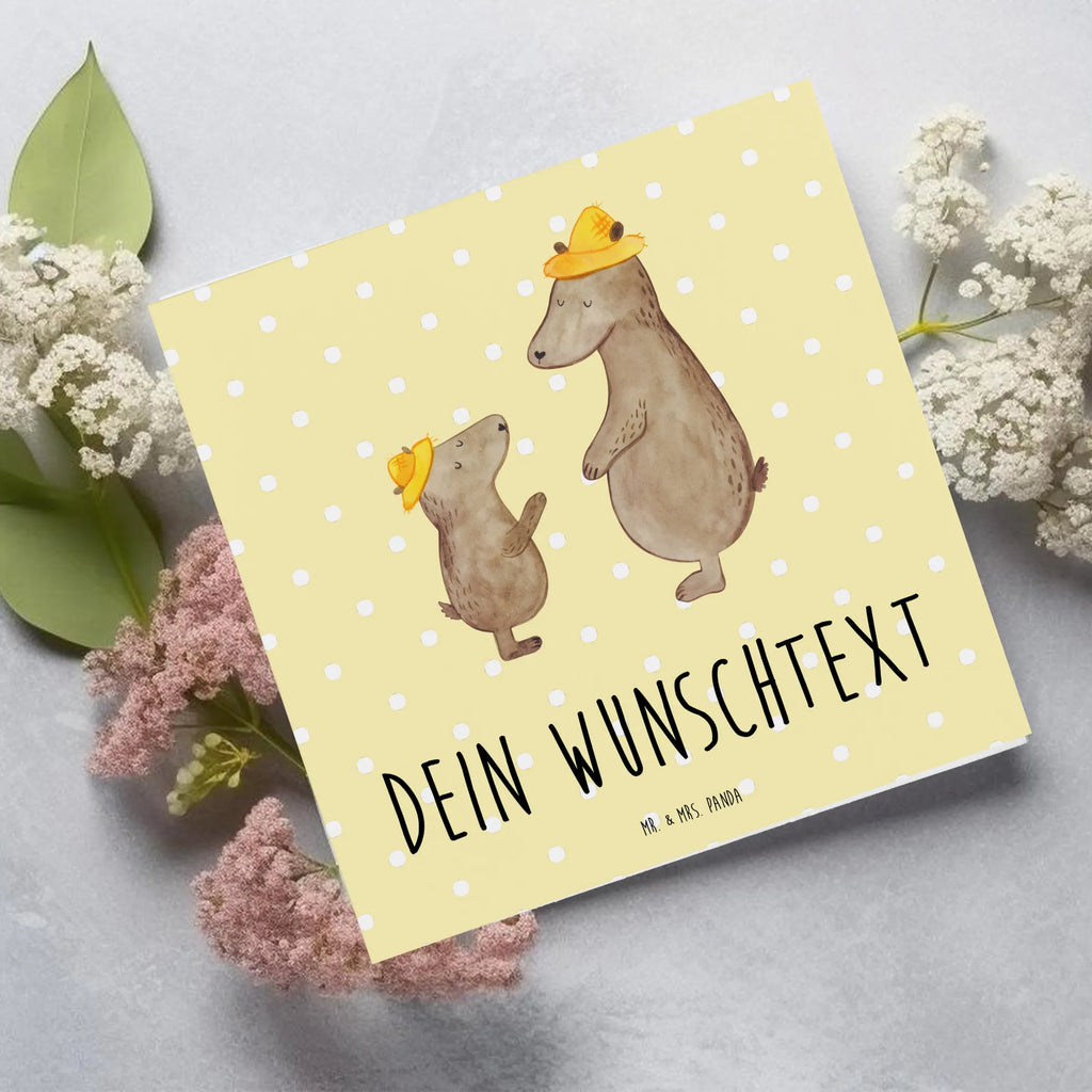 Personalizowana luksusowa karta Niedźwiedzie z kapeluszami Personalisierte Glückwunschkarte, Personalisierte Hochzeitskarte, Personalisierte Geburtstagskarte, Grußkarten Personalisiert, Personalisierte Einladungskarte, Personalisiertere Klappkarte, Personalisierte Karte, Grußkarte Selber Drucken, Grußkarte Selbst Gestalten, Grußkarte als Geldgeschenk, Grußkarte mit Namen, Grußkarte mit Persönlichen Nachrichten, Personalisierte Grußkarte, Vatertag, Familie, Opa, Oma, Papa, Muttertag, Mama, Bruder, Schwester, Kinder, Daddy, Family, Papi, Dad, Bär, Söhne, Lieblingsmensch, Kind, Sohn, Vorbild, Paps, Vater-Sohn, Vater, Bären