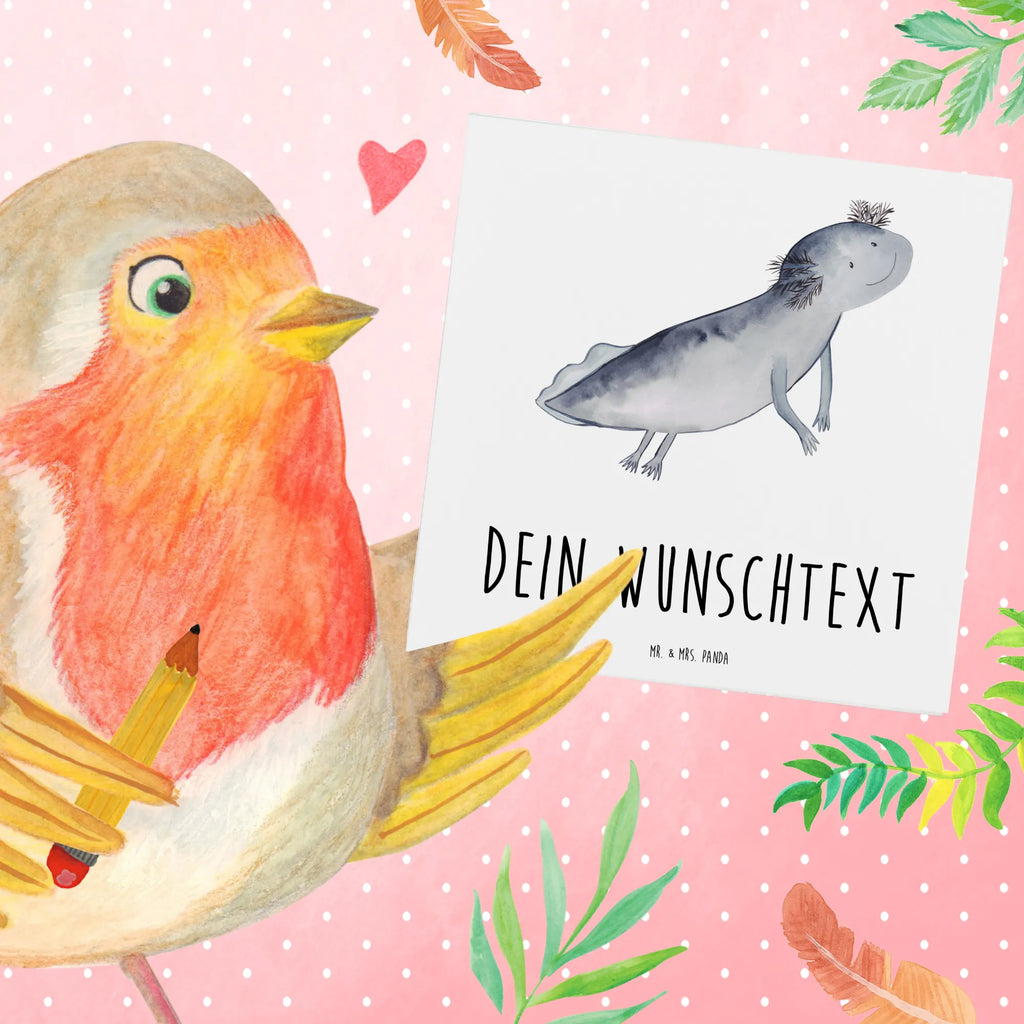 Personalized Deluxe Card axolotl To swim Grußkarte Selber Drucken, Personalisierte Grußkarte, Grußkarte Selbst Gestalten, Grußkarten Personalisiert, Grußkarte als Geldgeschenk, Personalisierte Glückwunschkarte, Personalisierte Karte, Grußkarte mit Persönlichen Nachrichten, Personalisierte Einladungskarte, Personalisiertere Klappkarte, Personalisierte Hochzeitskarte, Grußkarte mit Namen, Personalisierte Geburtstagskarte, Axolotl, Molch, Lösungen, Axolot, Schwanzlurch, Lurche, Problem, Motivation, Lurch, Probleme