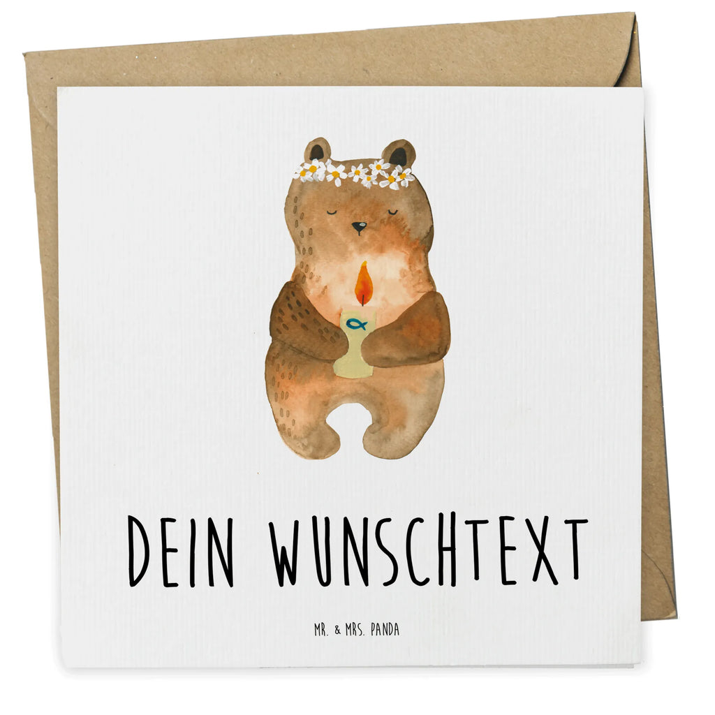 Personalized Deluxe Card bear communion Grußkarte selbst gestalten, Personalisierte Geburtstagskarte, Grußkarten personalisiert, Personalisierte Glückwunschkarte, Grußkarte selber drucken, Personalisierte Hochzeitskarte, Grußkarte als Geldgeschenk, Personalisierte Karte, Personalisierte Einladungskarte, Grußkarte mit Namen, Grußkarte mit persönlichen Nachrichten, Personalisiertere Klappkarte, Personalisierte Grußkarte, Bär, Teddy, Teddybär, Taufkerze, Gottes Segen, katholisch, Kommunion