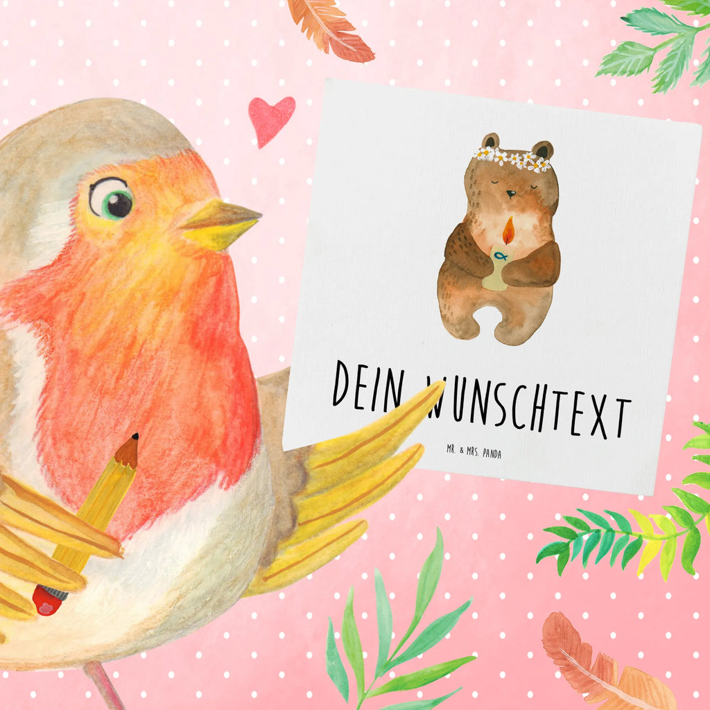 Personalized Deluxe Card bear communion Grußkarte selbst gestalten, Personalisierte Geburtstagskarte, Grußkarten personalisiert, Personalisierte Glückwunschkarte, Grußkarte selber drucken, Personalisierte Hochzeitskarte, Grußkarte als Geldgeschenk, Personalisierte Karte, Personalisierte Einladungskarte, Grußkarte mit Namen, Grußkarte mit persönlichen Nachrichten, Personalisiertere Klappkarte, Personalisierte Grußkarte, Bär, Teddy, Teddybär, Taufkerze, Gottes Segen, katholisch, Kommunion