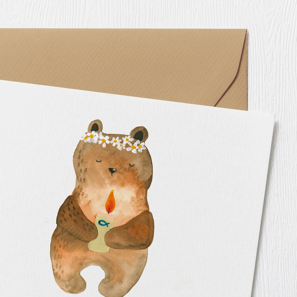 Personalized Deluxe Card bear communion Grußkarte selbst gestalten, Personalisierte Geburtstagskarte, Grußkarten personalisiert, Personalisierte Glückwunschkarte, Grußkarte selber drucken, Personalisierte Hochzeitskarte, Grußkarte als Geldgeschenk, Personalisierte Karte, Personalisierte Einladungskarte, Grußkarte mit Namen, Grußkarte mit persönlichen Nachrichten, Personalisiertere Klappkarte, Personalisierte Grußkarte, Bär, Teddy, Teddybär, Taufkerze, Gottes Segen, katholisch, Kommunion