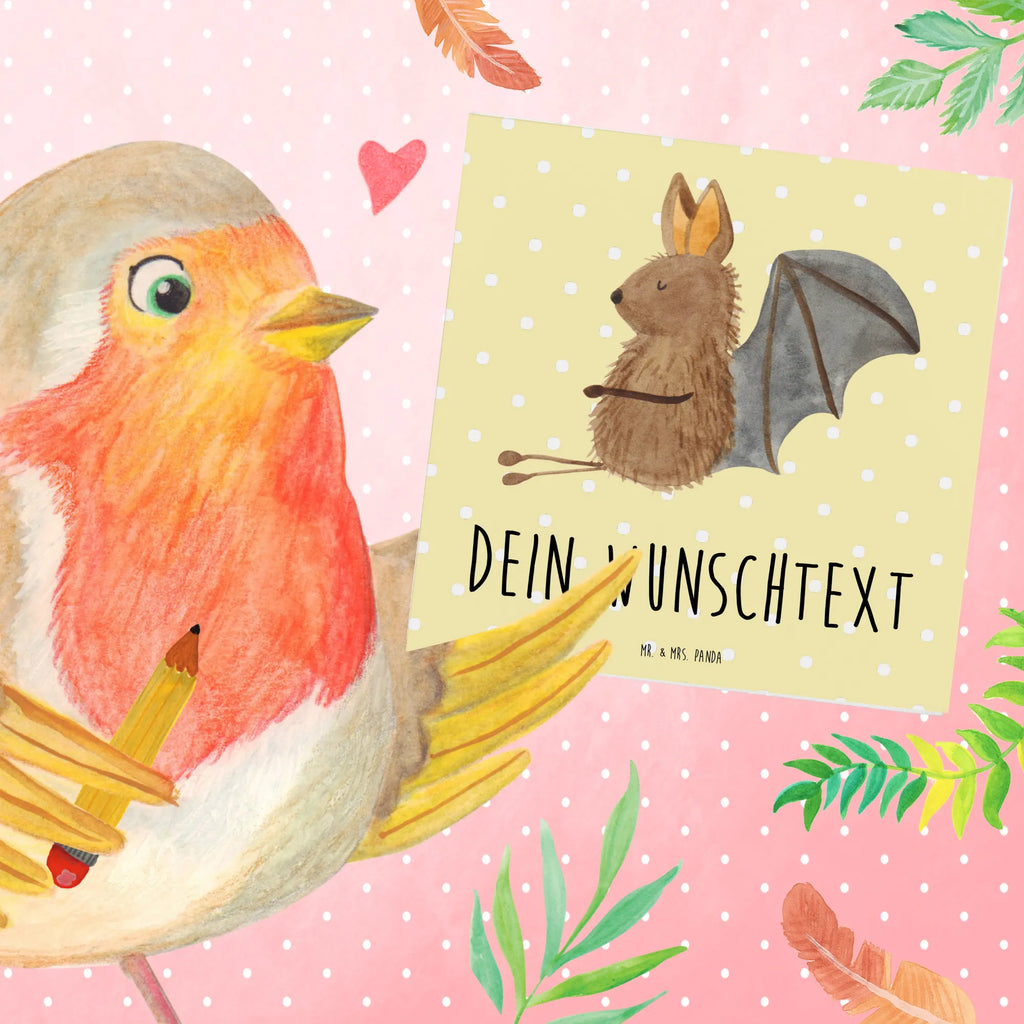 Personalisierte Deluxe Karte Fledermaus Sitzen Personalisierte Grußkarte, Grußkarte selbst gestalten, Grußkarten personalisiert, Personalisiertere Klappkarte, Personalisierte Glückwunschkarte, Personalisierte Geburtstagskarte, Grußkarte mit persönlichen Nachrichten, Personalisierte Karte, Grußkarte mit Namen, Grußkarte als Geldgeschenk, Personalisierte Einladungskarte, Grußkarte selber drucken, Personalisierte Hochzeitskarte, Tiermotive, Gute Laune, lustige Sprüche, Tiere, Motivation, Fledermaus, entspannen, Fledermäuse