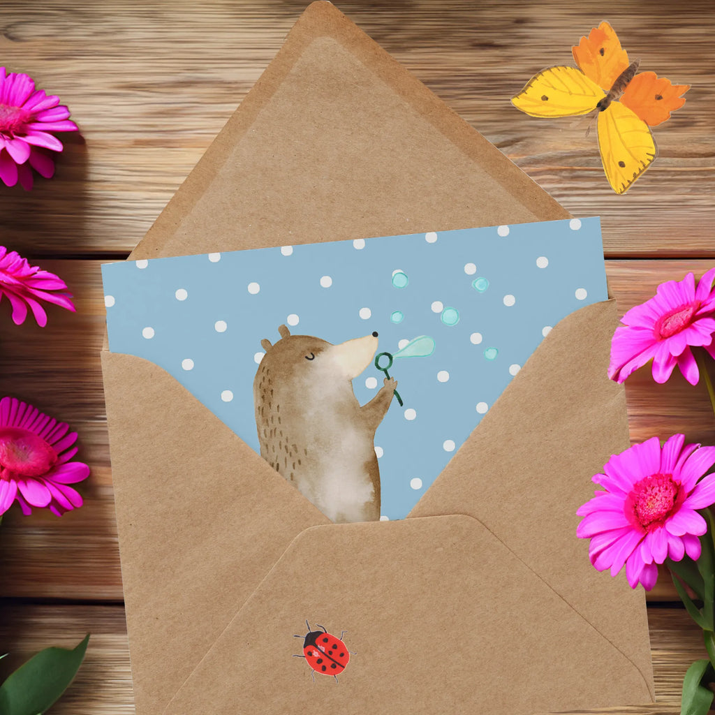 Personalized Deluxe Card bear soap bubbles Grußkarte Selbst Gestalten, Grußkarte Selber Drucken, Personalisierte Einladungskarte, Personalisiertere Klappkarte, Personalisierte Grußkarte, Grußkarten Personalisiert, Personalisierte Geburtstagskarte, Personalisierte Karte, Grußkarte mit Persönlichen Nachrichten, Grußkarte als Geldgeschenk, Personalisierte Glückwunschkarte, Personalisierte Hochzeitskarte, Grußkarte mit Namen, Teddy, Bär, Teddybär, Seifenblasen Bär Lustig Sein Glücklich Traurig Happy