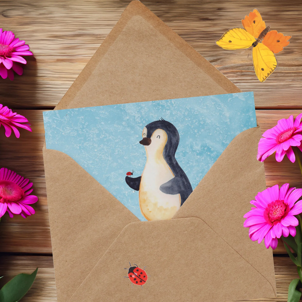 Personalized Deluxe Card Penguin ladybug Personalisiertere Klappkarte, Grußkarte mit persönlichen Nachrichten, Grußkarten personalisiert, Personalisierte Grußkarte, Personalisierte Hochzeitskarte, Grußkarte mit Namen, Personalisierte Geburtstagskarte, Grußkarte selbst gestalten, Grußkarte als Geldgeschenk, Personalisierte Glückwunschkarte, Personalisierte Einladungskarte, Personalisierte Karte, Grußkarte selber drucken, Pinguin, Marienkäfer, Liebe, Freude, Glück, Pinguine, Lebensfreude, Wunder