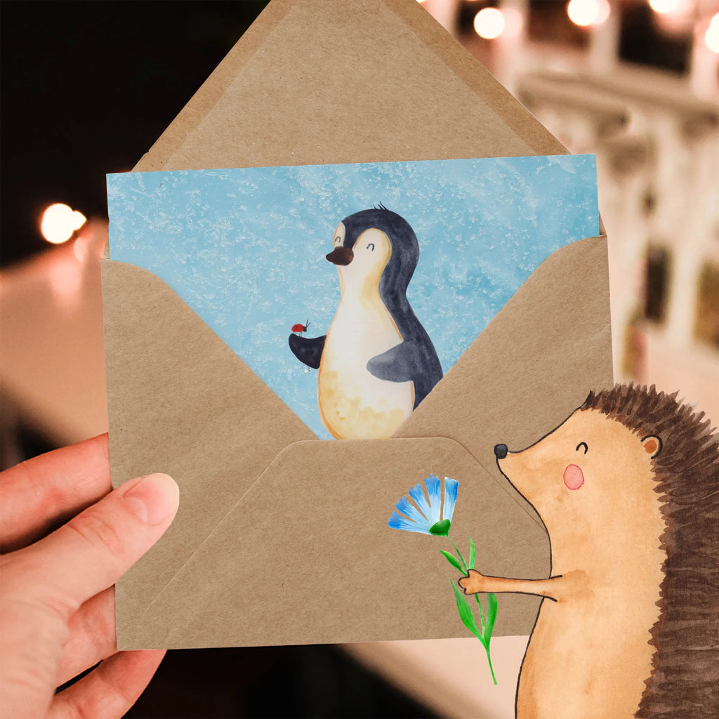 Personalized Deluxe Card Penguin ladybug Personalisiertere Klappkarte, Grußkarte mit persönlichen Nachrichten, Grußkarten personalisiert, Personalisierte Grußkarte, Personalisierte Hochzeitskarte, Grußkarte mit Namen, Personalisierte Geburtstagskarte, Grußkarte selbst gestalten, Grußkarte als Geldgeschenk, Personalisierte Glückwunschkarte, Personalisierte Einladungskarte, Personalisierte Karte, Grußkarte selber drucken, Pinguin, Marienkäfer, Liebe, Freude, Glück, Pinguine, Lebensfreude, Wunder