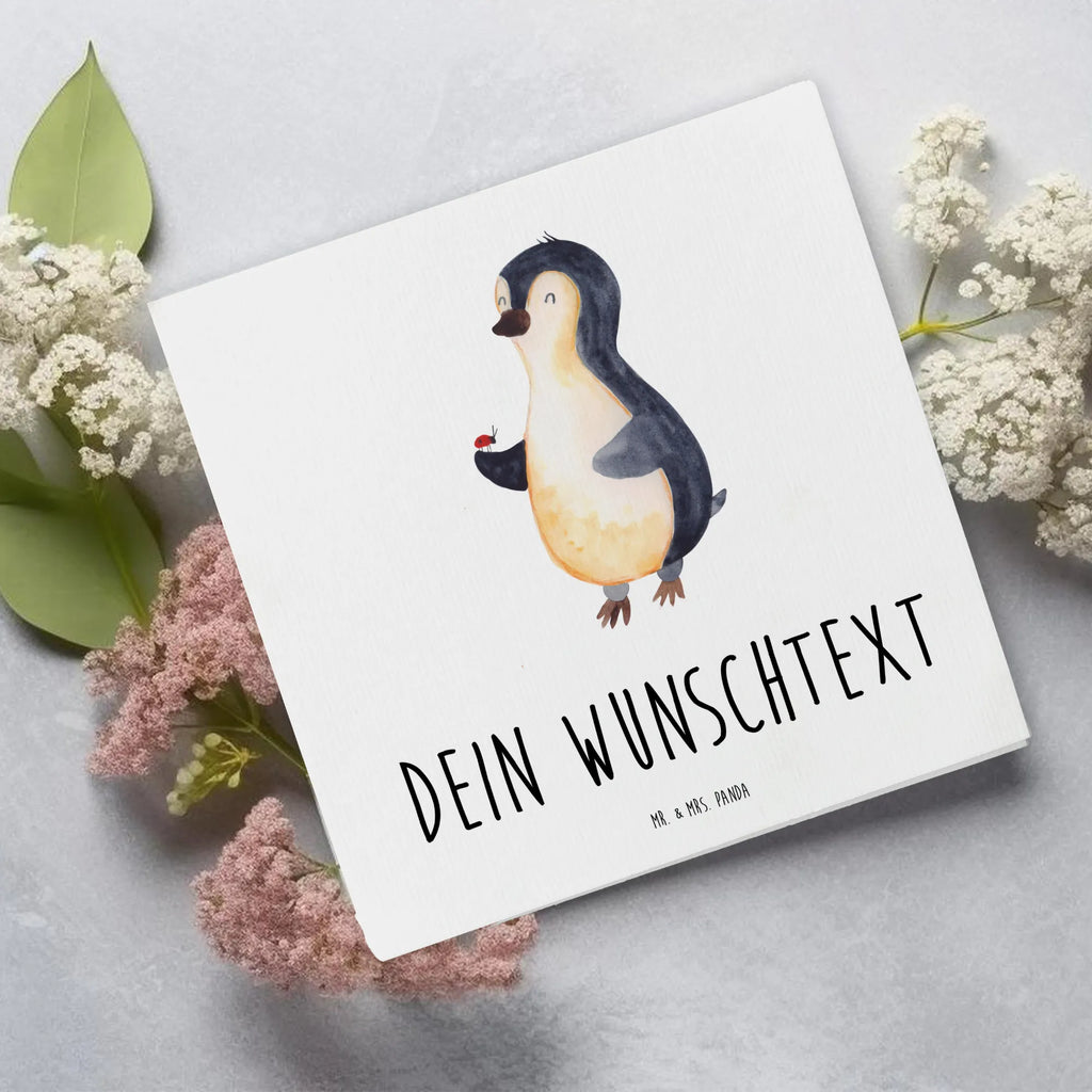 Personalized Deluxe Card Penguin ladybug Personalisiertere Klappkarte, Grußkarte mit persönlichen Nachrichten, Grußkarten personalisiert, Personalisierte Grußkarte, Personalisierte Hochzeitskarte, Grußkarte mit Namen, Personalisierte Geburtstagskarte, Grußkarte selbst gestalten, Grußkarte als Geldgeschenk, Personalisierte Glückwunschkarte, Personalisierte Einladungskarte, Personalisierte Karte, Grußkarte selber drucken, Pinguin, Marienkäfer, Liebe, Freude, Glück, Pinguine, Lebensfreude, Wunder