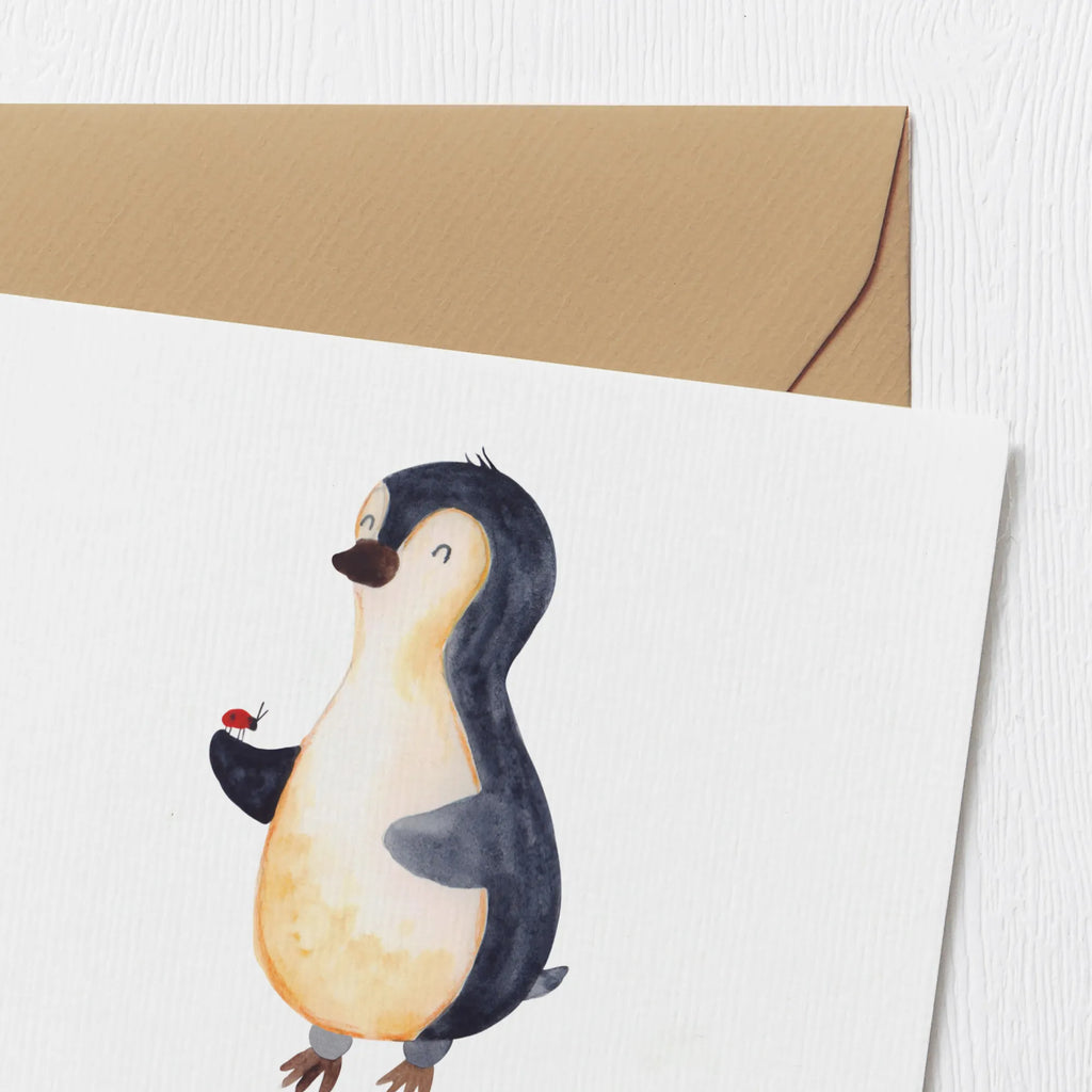 Personalized Deluxe Card Penguin ladybug Personalisiertere Klappkarte, Grußkarte mit persönlichen Nachrichten, Grußkarten personalisiert, Personalisierte Grußkarte, Personalisierte Hochzeitskarte, Grußkarte mit Namen, Personalisierte Geburtstagskarte, Grußkarte selbst gestalten, Grußkarte als Geldgeschenk, Personalisierte Glückwunschkarte, Personalisierte Einladungskarte, Personalisierte Karte, Grußkarte selber drucken, Pinguin, Marienkäfer, Liebe, Freude, Glück, Pinguine, Lebensfreude, Wunder