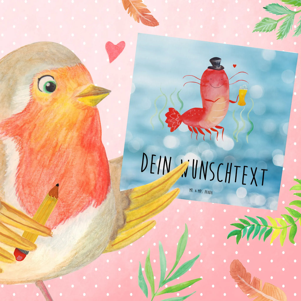 Personalisierte Deluxe Karte Hummer Weizen Personalisierte Karte, Personalisierte Hochzeitskarte, Grußkarten personalisiert, Personalisierte Grußkarte, Personalisiertere Klappkarte, Grußkarte selbst gestalten, Personalisierte Geburtstagskarte, Grußkarte selber drucken, Personalisierte Einladungskarte, Grußkarte mit Namen, Grußkarte als Geldgeschenk, Grußkarte mit persönlichen Nachrichten, Personalisierte Glückwunschkarte, Meerestiere, Meer, Urlaub, Männerhaushalt, Bier, Garnele, Junggesellin, Wirtschaft, Bierliebhaber, Garnelen, Junggeselle, Gasthaus, Kneipe, Kochen