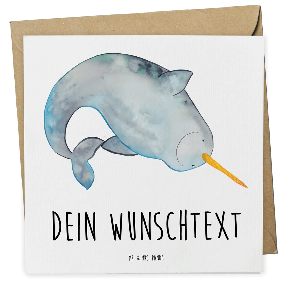Personalized Deluxe Card Narwhal Personalisierte Grußkarte, Grußkarte mit Namen, Grußkarte selbst gestalten, Grußkarte als Geldgeschenk, Grußkarte selber drucken, Personalisierte Einladungskarte, Grußkarten personalisiert, Personalisierte Geburtstagskarte, Grußkarte mit persönlichen Nachrichten, Personalisiertere Klappkarte, Personalisierte Glückwunschkarte, Personalisierte Karte, Personalisierte Hochzeitskarte, Meerestiere, Meer, Urlaub, Hausfrau, Kinderzimmer, aufräumen, Junggesellin, Narwal, Wal, Putzen