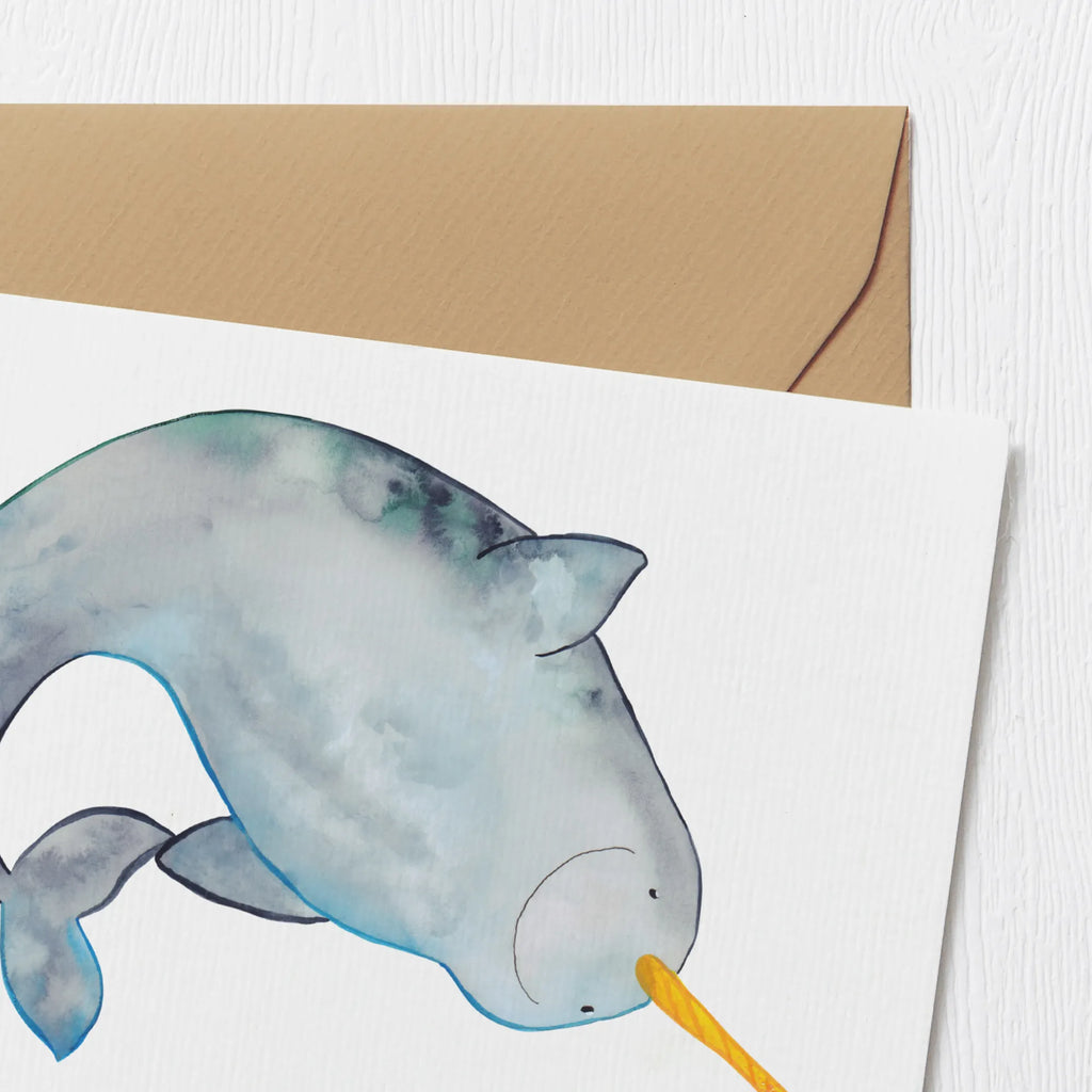Personalized Deluxe Card Narwhal Personalisierte Grußkarte, Grußkarte mit Namen, Grußkarte selbst gestalten, Grußkarte als Geldgeschenk, Grußkarte selber drucken, Personalisierte Einladungskarte, Grußkarten personalisiert, Personalisierte Geburtstagskarte, Grußkarte mit persönlichen Nachrichten, Personalisiertere Klappkarte, Personalisierte Glückwunschkarte, Personalisierte Karte, Personalisierte Hochzeitskarte, Meerestiere, Meer, Urlaub, Hausfrau, Kinderzimmer, aufräumen, Junggesellin, Narwal, Wal, Putzen