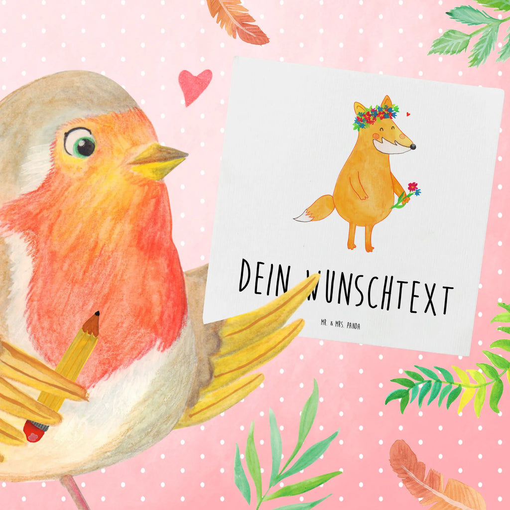 Personalized Deluxe Card Fox Flower Personalisierte Geburtstagskarte, Grußkarte Selber Drucken, Personalisierte Einladungskarte, Grußkarte Selbst Gestalten, Personalisierte Hochzeitskarte, Personalisierte Grußkarte, Grußkarte mit Persönlichen Nachrichten, Personalisiertere Klappkarte, Personalisierte Karte, Grußkarten Personalisiert, Grußkarte mit Namen, Grußkarte als Geldgeschenk, Personalisierte Glückwunschkarte, Fuchs, Freude, Fox, Liebesbeweis, Selbstliebe, Blumen, Liebe, Fuchsmädchen, Motivation, Ich, Mich, Freundinnen, Blumenmädchen, Blume, Füchse, Freundin