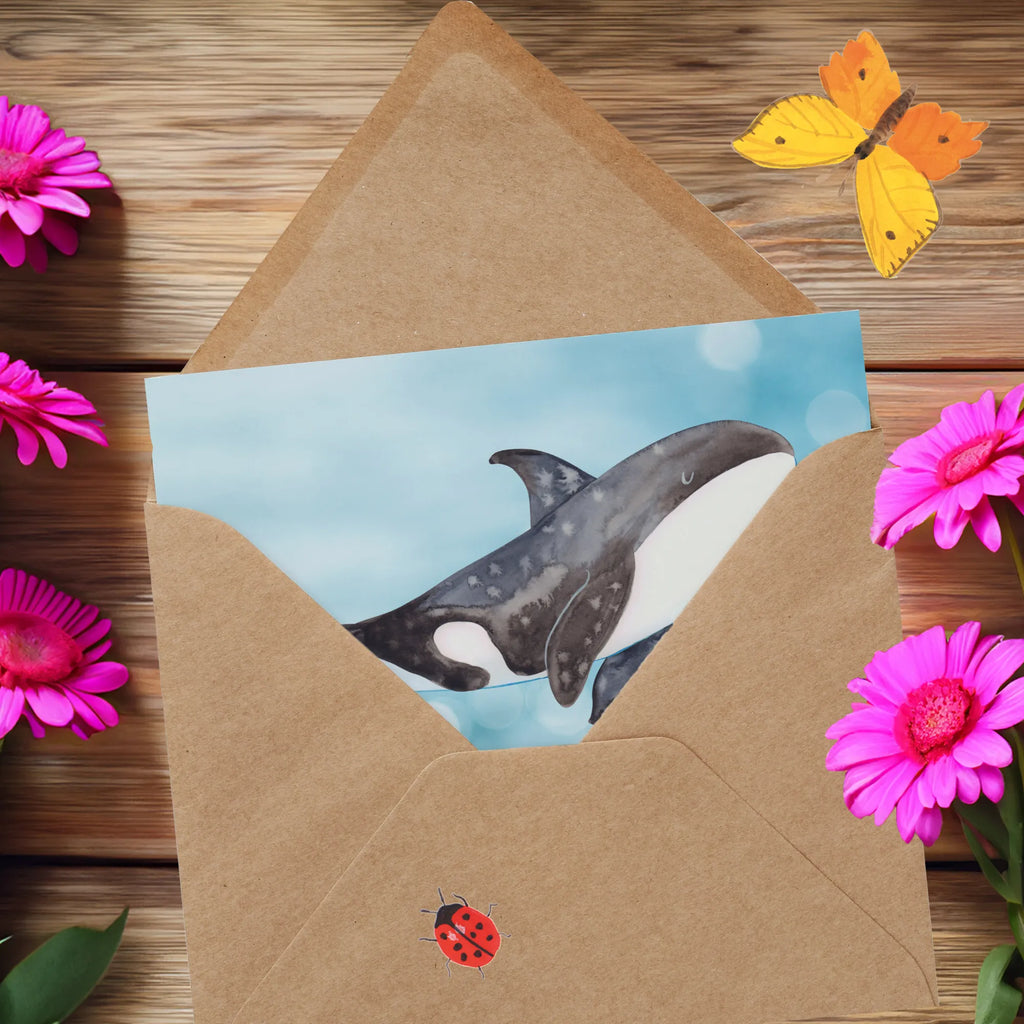 Personalized Deluxe Card Orca Personalisiertere Klappkarte, Grußkarte mit Namen, Grußkarten personalisiert, Grußkarte selbst gestalten, Personalisierte Karte, Grußkarte mit persönlichen Nachrichten, Personalisierte Grußkarte, Grußkarte als Geldgeschenk, Personalisierte Geburtstagskarte, Personalisierte Einladungskarte, Personalisierte Glückwunschkarte, Personalisierte Hochzeitskarte, Grußkarte selber drucken, Meerestiere, Meer, Urlaub, Arbeit, Selbstliebe, Orcas, Startup, Orca, Motivation, Möglichkeiten, Killerwal, Neustart, Wal, Büro