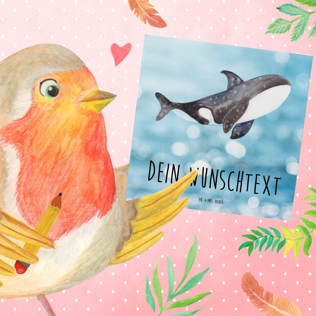 Personalized Deluxe Card Orca Personalisiertere Klappkarte, Grußkarte mit Namen, Grußkarten personalisiert, Grußkarte selbst gestalten, Personalisierte Karte, Grußkarte mit persönlichen Nachrichten, Personalisierte Grußkarte, Grußkarte als Geldgeschenk, Personalisierte Geburtstagskarte, Personalisierte Einladungskarte, Personalisierte Glückwunschkarte, Personalisierte Hochzeitskarte, Grußkarte selber drucken, Meerestiere, Meer, Urlaub, Arbeit, Selbstliebe, Orcas, Startup, Orca, Motivation, Möglichkeiten, Killerwal, Neustart, Wal, Büro