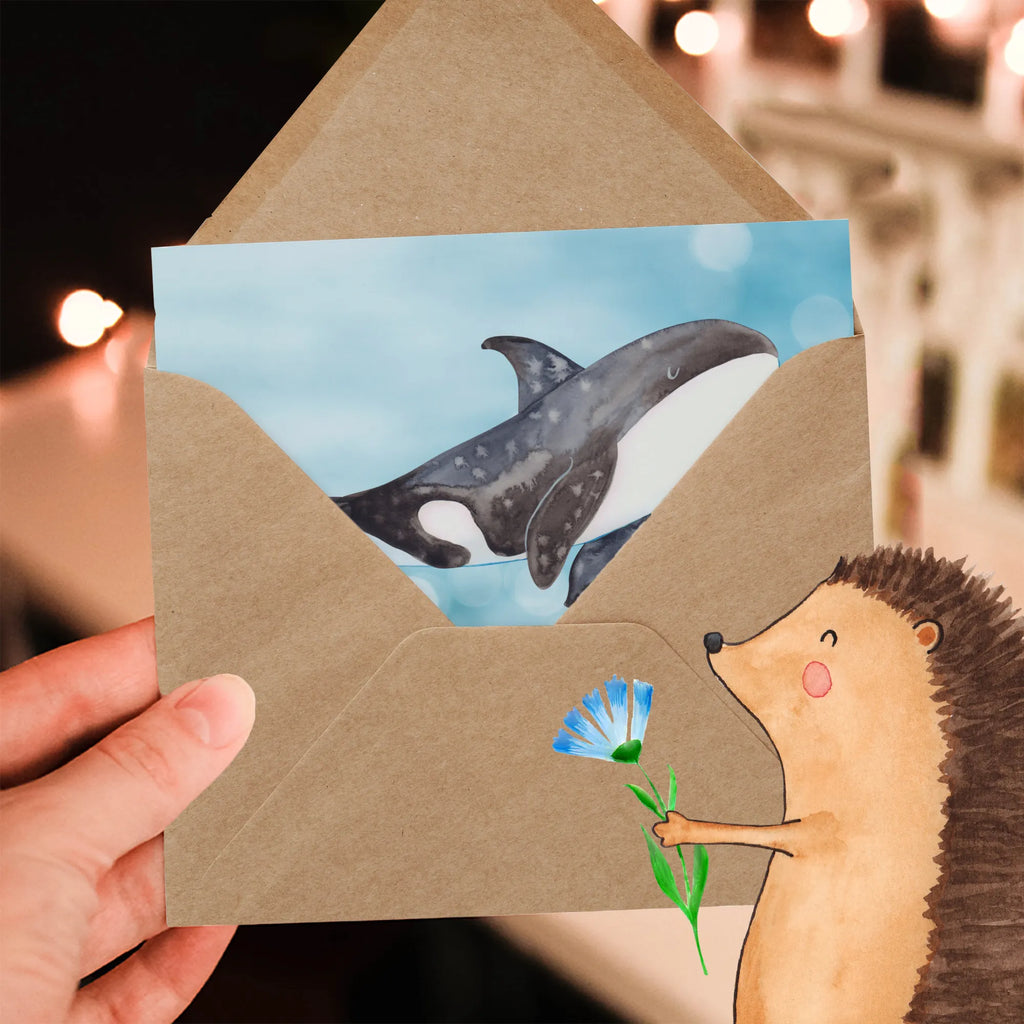 Personalized Deluxe Card Orca Personalisiertere Klappkarte, Grußkarte mit Namen, Grußkarten personalisiert, Grußkarte selbst gestalten, Personalisierte Karte, Grußkarte mit persönlichen Nachrichten, Personalisierte Grußkarte, Grußkarte als Geldgeschenk, Personalisierte Geburtstagskarte, Personalisierte Einladungskarte, Personalisierte Glückwunschkarte, Personalisierte Hochzeitskarte, Grußkarte selber drucken, Meerestiere, Meer, Urlaub, Arbeit, Selbstliebe, Orcas, Startup, Orca, Motivation, Möglichkeiten, Killerwal, Neustart, Wal, Büro