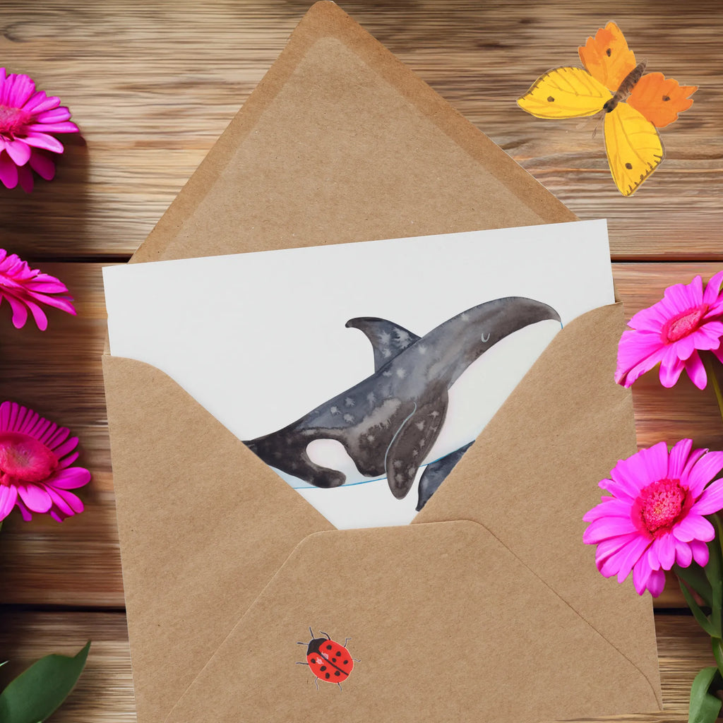 Personalized Deluxe Card Orca Personalisiertere Klappkarte, Grußkarte mit Namen, Grußkarten personalisiert, Grußkarte selbst gestalten, Personalisierte Karte, Grußkarte mit persönlichen Nachrichten, Personalisierte Grußkarte, Grußkarte als Geldgeschenk, Personalisierte Geburtstagskarte, Personalisierte Einladungskarte, Personalisierte Glückwunschkarte, Personalisierte Hochzeitskarte, Grußkarte selber drucken, Meerestiere, Meer, Urlaub, Arbeit, Selbstliebe, Orcas, Startup, Orca, Motivation, Möglichkeiten, Killerwal, Neustart, Wal, Büro