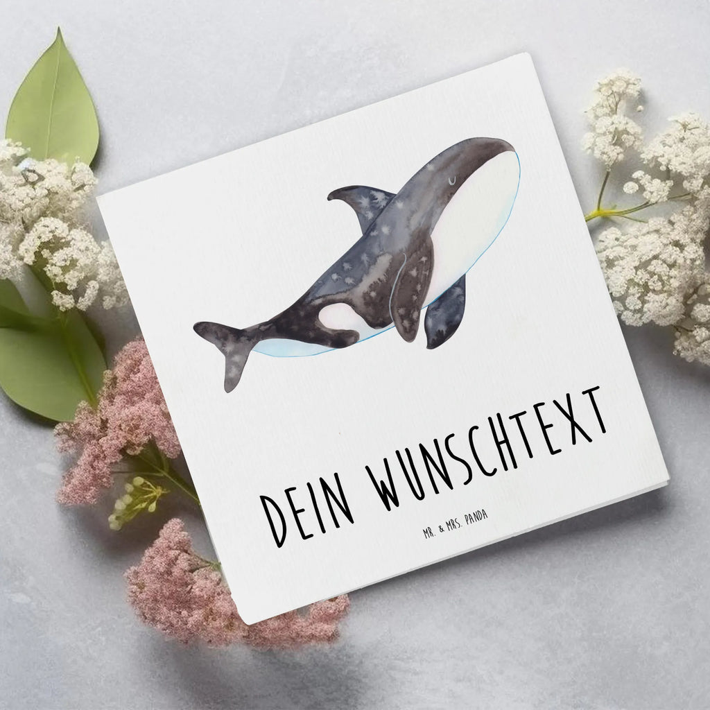 Personalized Deluxe Card Orca Personalisiertere Klappkarte, Grußkarte mit Namen, Grußkarten personalisiert, Grußkarte selbst gestalten, Personalisierte Karte, Grußkarte mit persönlichen Nachrichten, Personalisierte Grußkarte, Grußkarte als Geldgeschenk, Personalisierte Geburtstagskarte, Personalisierte Einladungskarte, Personalisierte Glückwunschkarte, Personalisierte Hochzeitskarte, Grußkarte selber drucken, Meerestiere, Meer, Urlaub, Arbeit, Selbstliebe, Orcas, Startup, Orca, Motivation, Möglichkeiten, Killerwal, Neustart, Wal, Büro