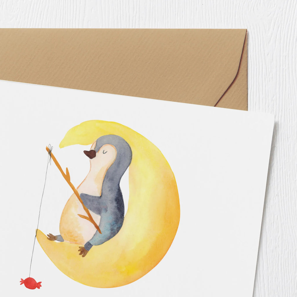Personalized Deluxe Card Penguin moon Grußkarte als Geldgeschenk, Personalisierte Hochzeitskarte, Grußkarten personalisiert, Grußkarte mit Namen, Grußkarte mit persönlichen Nachrichten, Personalisierte Geburtstagskarte, Personalisiertere Klappkarte, Personalisierte Karte, Grußkarte selber drucken, Personalisierte Grußkarte, Personalisierte Einladungskarte, Personalisierte Glückwunschkarte, Grußkarte selbst gestalten, Pinguin, Schlafstörungen, schlafen, Gästezimmer, Einschlafen, Nachtruhe, Pinguine, Spruch, Schlafzimmer