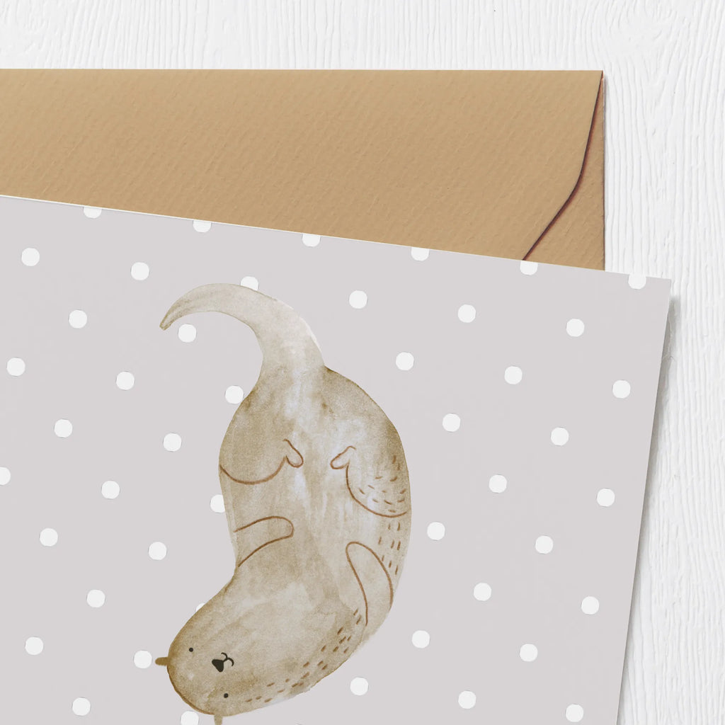 Personalized Deluxe Card otter upside down Personalisierte Grußkarte, Grußkarte selbst gestalten, Grußkarte mit persönlichen Nachrichten, Grußkarte selber drucken, Personalisierte Geburtstagskarte, Personalisierte Einladungskarte, Grußkarte als Geldgeschenk, Personalisierte Hochzeitskarte, Grußkarten personalisiert, Grußkarte mit Namen, Personalisierte Karte, Personalisiertere Klappkarte, Personalisierte Glückwunschkarte, Otter, Fischotter, Seeotter, Otter Seeotter See Otter