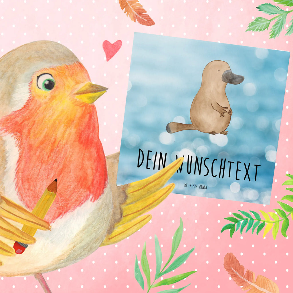 Personalized Deluxe Card platypus courage Personalisierte Hochzeitskarte, Personalisierte Geburtstagskarte, Grußkarten personalisiert, Personalisiertere Klappkarte, Grußkarte mit Namen, Grußkarte als Geldgeschenk, Personalisierte Karte, Personalisierte Einladungskarte, Grußkarte mit persönlichen Nachrichten, Personalisierte Grußkarte, Grußkarte selber drucken, Grußkarte selbst gestalten, Personalisierte Glückwunschkarte, Meerestiere, Meer, Urlaub, Schnabeltiere, Motivation, Weltreise, Mut, Training, Neustart, Raodtrip, mutig, Neuanfang, Schnabeltier, Büro, Arbeit, Lebensweisheit