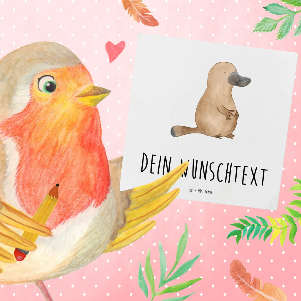 Personalized Deluxe Card platypus courage Personalisierte Hochzeitskarte, Personalisierte Geburtstagskarte, Grußkarten personalisiert, Personalisiertere Klappkarte, Grußkarte mit Namen, Grußkarte als Geldgeschenk, Personalisierte Karte, Personalisierte Einladungskarte, Grußkarte mit persönlichen Nachrichten, Personalisierte Grußkarte, Grußkarte selber drucken, Grußkarte selbst gestalten, Personalisierte Glückwunschkarte, Meerestiere, Meer, Urlaub, Schnabeltiere, Motivation, Weltreise, Mut, Training, Neustart, Raodtrip, mutig, Neuanfang, Schnabeltier, Büro, Arbeit, Lebensweisheit