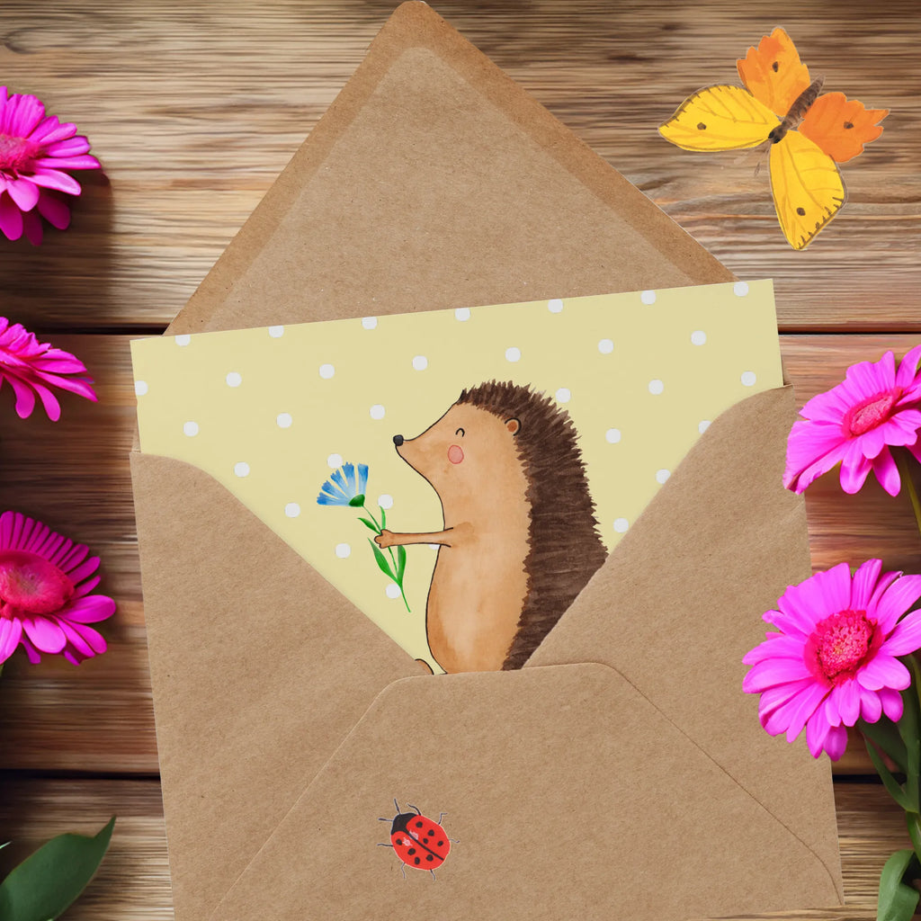 Personalized Deluxe Card Hedgehog Flower Grußkarte mit Namen, Grußkarte mit persönlichen Nachrichten, Grußkarte selbst gestalten, Personalisierte Karte, Personalisiertere Klappkarte, Personalisierte Einladungskarte, Grußkarten personalisiert, Personalisierte Hochzeitskarte, Personalisierte Glückwunschkarte, Personalisierte Grußkarte, Personalisierte Geburtstagskarte, Grußkarte als Geldgeschenk, Grußkarte selber drucken, Tiermotive, Gute Laune, lustige Sprüche, Tiere, Krankheit, Besuch, Gute Besserung, Igel, Genesungswünsche, krank, Krankenhaus