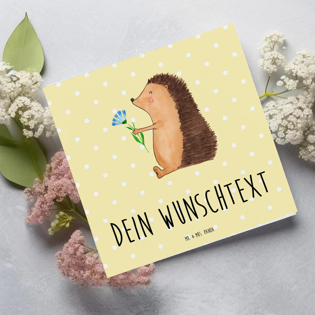 Personalized Deluxe Card Hedgehog Flower Grußkarte mit Namen, Grußkarte mit persönlichen Nachrichten, Grußkarte selbst gestalten, Personalisierte Karte, Personalisiertere Klappkarte, Personalisierte Einladungskarte, Grußkarten personalisiert, Personalisierte Hochzeitskarte, Personalisierte Glückwunschkarte, Personalisierte Grußkarte, Personalisierte Geburtstagskarte, Grußkarte als Geldgeschenk, Grußkarte selber drucken, Tiermotive, Gute Laune, lustige Sprüche, Tiere, Krankheit, Besuch, Gute Besserung, Igel, Genesungswünsche, krank, Krankenhaus
