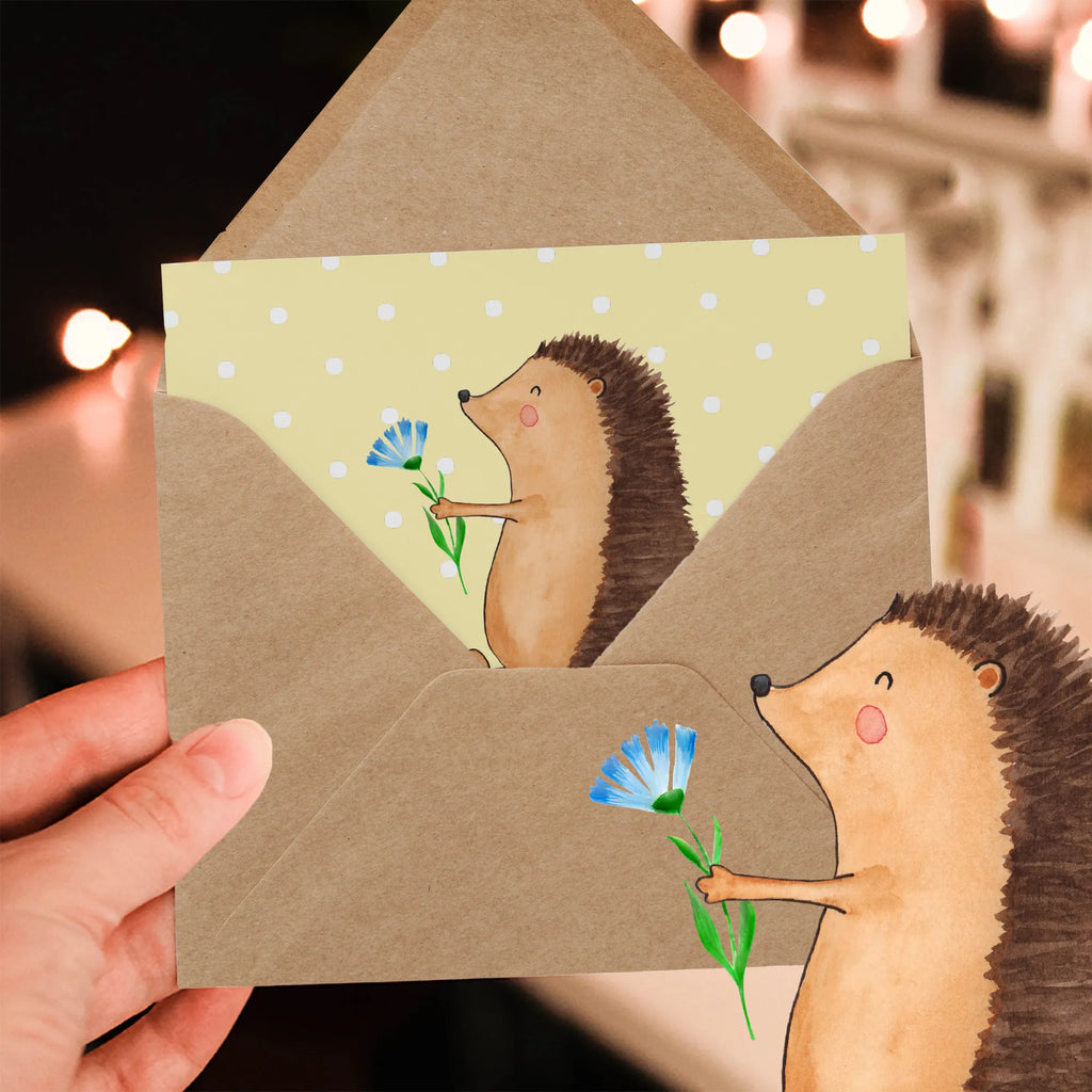 Personalized Deluxe Card Hedgehog Flower Grußkarte mit Namen, Grußkarte mit persönlichen Nachrichten, Grußkarte selbst gestalten, Personalisierte Karte, Personalisiertere Klappkarte, Personalisierte Einladungskarte, Grußkarten personalisiert, Personalisierte Hochzeitskarte, Personalisierte Glückwunschkarte, Personalisierte Grußkarte, Personalisierte Geburtstagskarte, Grußkarte als Geldgeschenk, Grußkarte selber drucken, Tiermotive, Gute Laune, lustige Sprüche, Tiere, Krankheit, Besuch, Gute Besserung, Igel, Genesungswünsche, krank, Krankenhaus