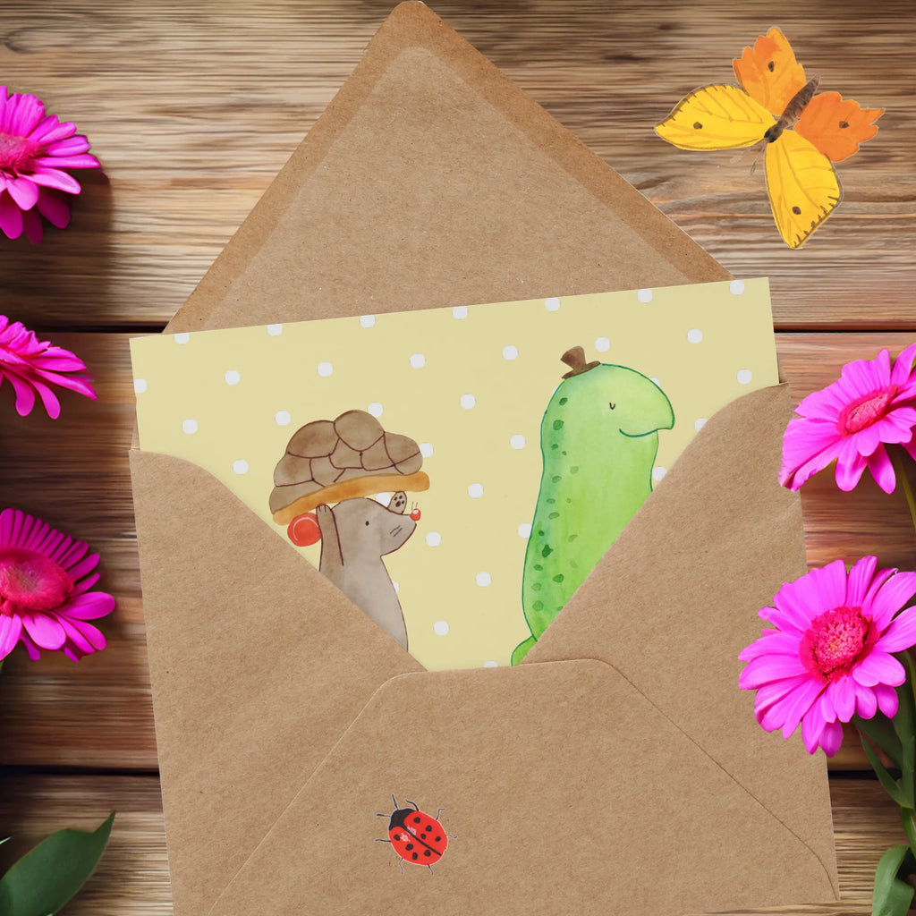 Personalized Deluxe Card tortoise Mouse Grußkarte als Geldgeschenk, Personalisierte Geburtstagskarte, Personalisiertere Klappkarte, Personalisierte Glückwunschkarte, Personalisierte Karte, Personalisierte Einladungskarte, Grußkarte selbst gestalten, Personalisierte Grußkarte, Grußkarte selber drucken, Grußkarte mit Namen, Grußkarte mit persönlichen Nachrichten, Personalisierte Hochzeitskarte, Grußkarten personalisiert, Schildkröte, Freunde, beste Freunde, Freundinnen, Maus, beste Freundinnen