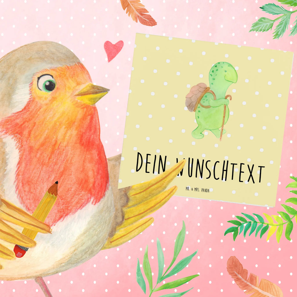 Personalized Deluxe Card tortoise walker Personalisiertere Klappkarte, Personalisierte Hochzeitskarte, Personalisierte Geburtstagskarte, Grußkarte als Geldgeschenk, Grußkarte mit persönlichen Nachrichten, Personalisierte Glückwunschkarte, Grußkarte selber drucken, Grußkarte selbst gestalten, Grußkarte mit Namen, Personalisierte Grußkarte, Personalisierte Einladungskarte, Personalisierte Karte, Grußkarten personalisiert, Schildkröte, Motivation, Motivationsspruch, Schildkröten, Motivationssprüche, Neuanfang