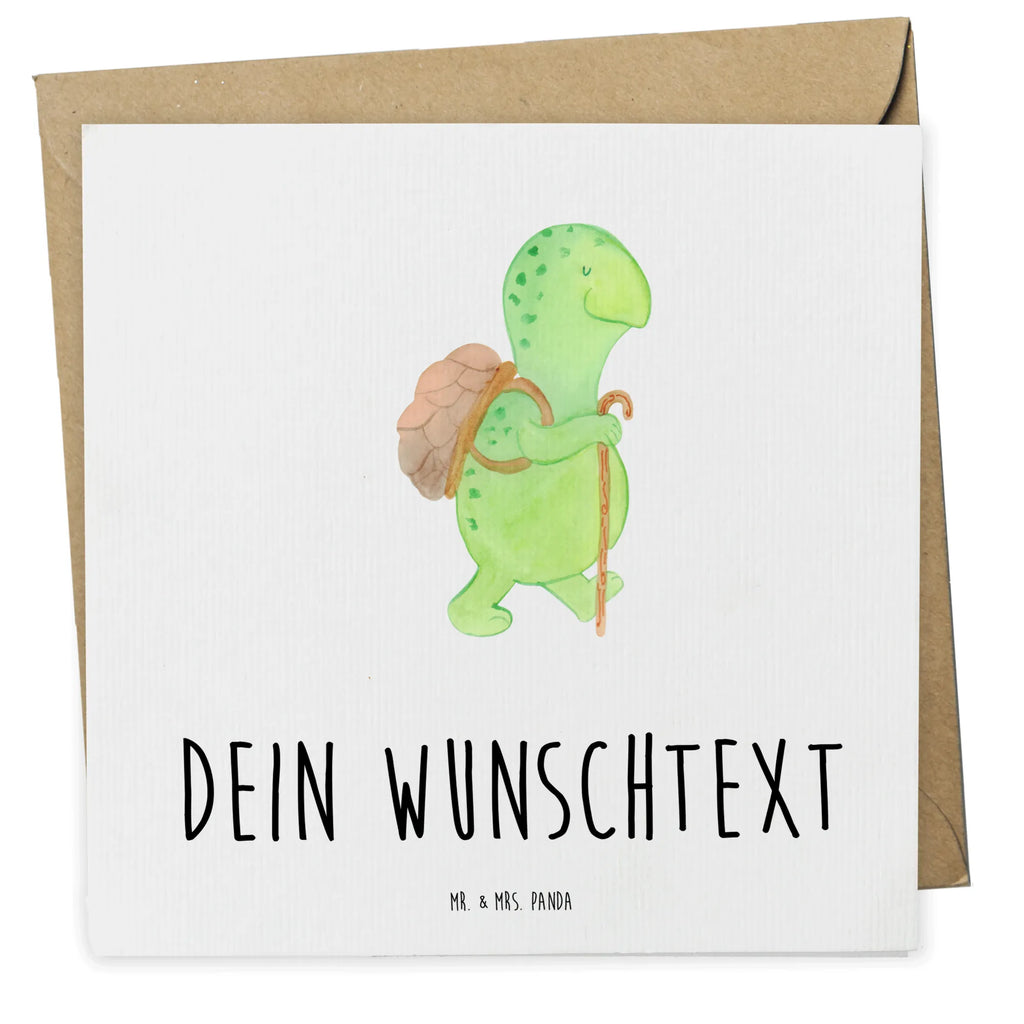 Personalized Deluxe Card tortoise walker Personalisiertere Klappkarte, Personalisierte Hochzeitskarte, Personalisierte Geburtstagskarte, Grußkarte als Geldgeschenk, Grußkarte mit persönlichen Nachrichten, Personalisierte Glückwunschkarte, Grußkarte selber drucken, Grußkarte selbst gestalten, Grußkarte mit Namen, Personalisierte Grußkarte, Personalisierte Einladungskarte, Personalisierte Karte, Grußkarten personalisiert, Schildkröte, Motivation, Motivationsspruch, Schildkröten, Motivationssprüche, Neuanfang