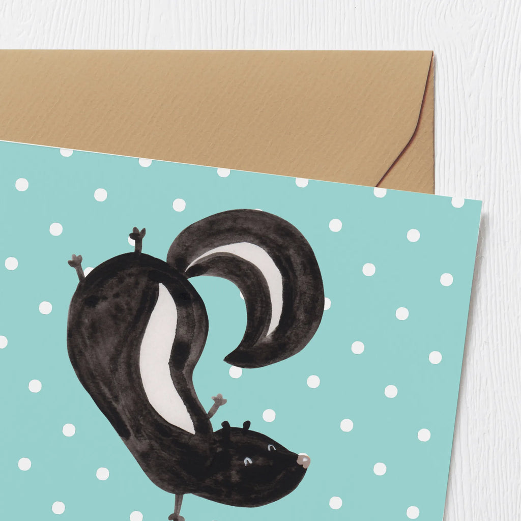 Personalisierte Deluxe Karte Stinktier Handstand Personalisierte Grußkarte, Personalisierte Einladungskarte, Grußkarte selbst gestalten, Grußkarte als Geldgeschenk, Personalisiertere Klappkarte, Personalisierte Glückwunschkarte, Grußkarten personalisiert, Grußkarte mit persönlichen Nachrichten, Personalisierte Geburtstagskarte, Personalisierte Hochzeitskarte, Grußkarte selber drucken, Grußkarte mit Namen, Personalisierte Karte, Stinktier, Skunk, Kind, verpielt, Wildtier, Spielplatz, Raubtier, Stinki, Stinker