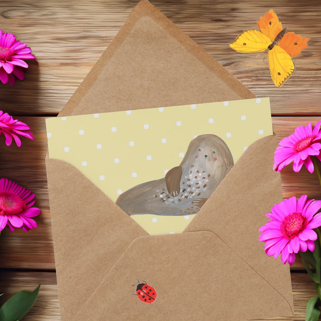 Personalized Deluxe Card seal Laugh Grußkarte selber drucken, Personalisierte Einladungskarte, Personalisiertere Klappkarte, Personalisierte Geburtstagskarte, Grußkarte mit Namen, Grußkarten personalisiert, Grußkarte als Geldgeschenk, Personalisierte Karte, Grußkarte mit persönlichen Nachrichten, Personalisierte Glückwunschkarte, Personalisierte Hochzeitskarte, Grußkarte selbst gestalten, Personalisierte Grußkarte, Tiermotive, Gute Laune, lustige Sprüche, Tiere, Ostsee, Nordsee, Strand, Robben, Seehund, Meerestier, Robbe