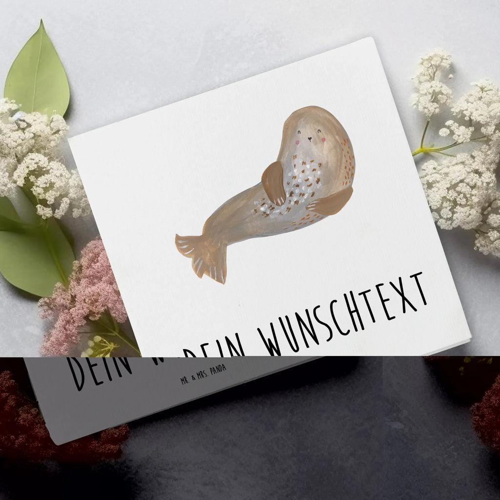 Personalized Deluxe Card seal Laugh Grußkarte selber drucken, Personalisierte Einladungskarte, Personalisiertere Klappkarte, Personalisierte Geburtstagskarte, Grußkarte mit Namen, Grußkarten personalisiert, Grußkarte als Geldgeschenk, Personalisierte Karte, Grußkarte mit persönlichen Nachrichten, Personalisierte Glückwunschkarte, Personalisierte Hochzeitskarte, Grußkarte selbst gestalten, Personalisierte Grußkarte, Tiermotive, Gute Laune, lustige Sprüche, Tiere, Ostsee, Nordsee, Strand, Robben, Seehund, Meerestier, Robbe