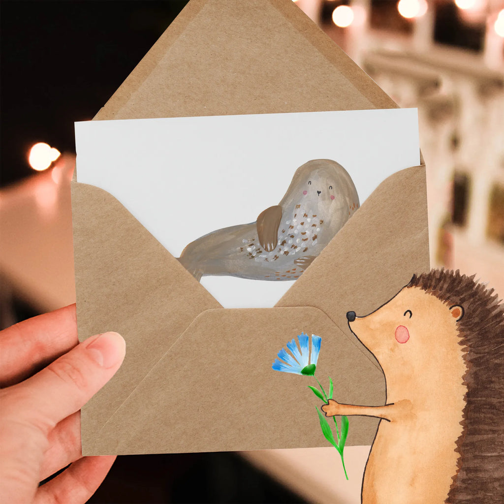 Personalized Deluxe Card seal Laugh Grußkarte selber drucken, Personalisierte Einladungskarte, Personalisiertere Klappkarte, Personalisierte Geburtstagskarte, Grußkarte mit Namen, Grußkarten personalisiert, Grußkarte als Geldgeschenk, Personalisierte Karte, Grußkarte mit persönlichen Nachrichten, Personalisierte Glückwunschkarte, Personalisierte Hochzeitskarte, Grußkarte selbst gestalten, Personalisierte Grußkarte, Tiermotive, Gute Laune, lustige Sprüche, Tiere, Ostsee, Nordsee, Strand, Robben, Seehund, Meerestier, Robbe