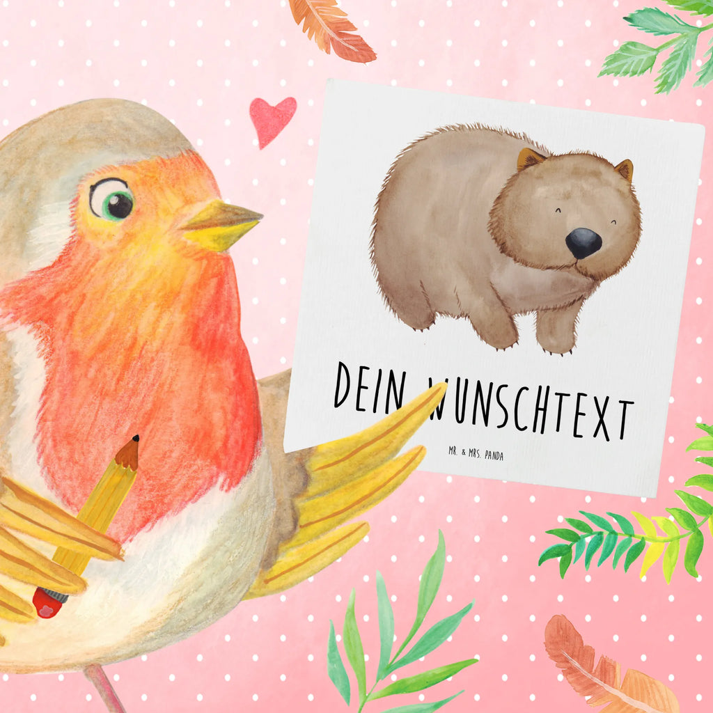 Personalized Deluxe Card Wombat Personalisierte Karte, Grußkarte als Geldgeschenk, Personalisierte Geburtstagskarte, Personalisierte Einladungskarte, Personalisierte Grußkarte, Grußkarte selbst gestalten, Personalisierte Hochzeitskarte, Grußkarte mit Namen, Grußkarten personalisiert, Grußkarte selber drucken, Grußkarte mit persönlichen Nachrichten, Personalisierte Glückwunschkarte, Personalisiertere Klappkarte, Tiermotive, Gute Laune, lustige Sprüche, Tiere, Australien, Motivation, Spruch, Das Leben ist schön, Wombat