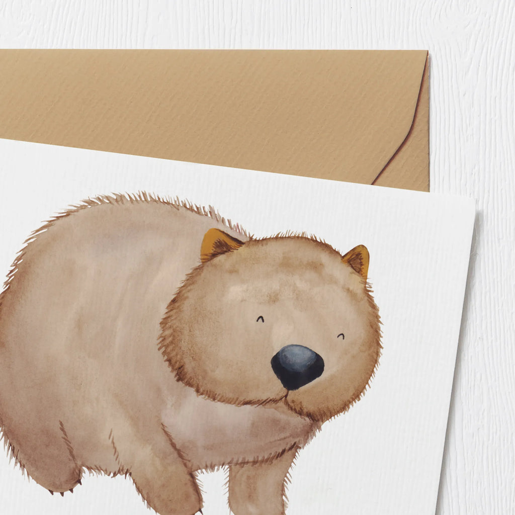 Personalized Deluxe Card Wombat Personalisierte Karte, Grußkarte als Geldgeschenk, Personalisierte Geburtstagskarte, Personalisierte Einladungskarte, Personalisierte Grußkarte, Grußkarte selbst gestalten, Personalisierte Hochzeitskarte, Grußkarte mit Namen, Grußkarten personalisiert, Grußkarte selber drucken, Grußkarte mit persönlichen Nachrichten, Personalisierte Glückwunschkarte, Personalisiertere Klappkarte, Tiermotive, Gute Laune, lustige Sprüche, Tiere, Australien, Motivation, Spruch, Das Leben ist schön, Wombat