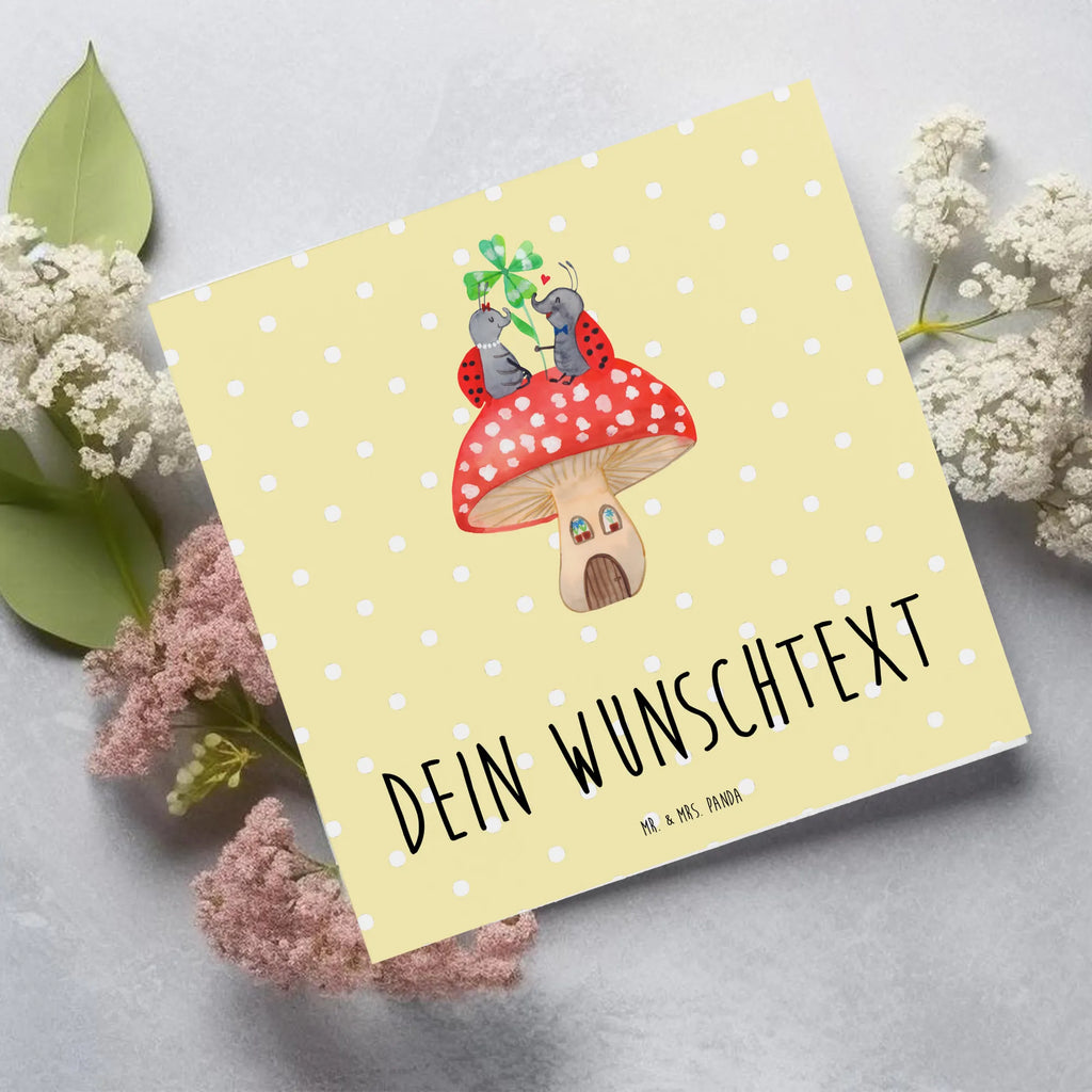Personalized Deluxe Card ladybug toadstool Personalisierte Hochzeitskarte, Grußkarte selbst gestalten, Grußkarte mit persönlichen Nachrichten, Personalisierte Grußkarte, Grußkarten personalisiert, Personalisierte Glückwunschkarte, Grußkarte als Geldgeschenk, Personalisierte Karte, Personalisiertere Klappkarte, Grußkarte mit Namen, Grußkarte selber drucken, Personalisierte Geburtstagskarte, Personalisierte Einladungskarte, Tiermotive, Gute Laune, lustige Sprüche, Tiere, Fliegenpilz, Haus, Fleigenpilzhaus, Marienkäfer, zuhause, Wohnung
