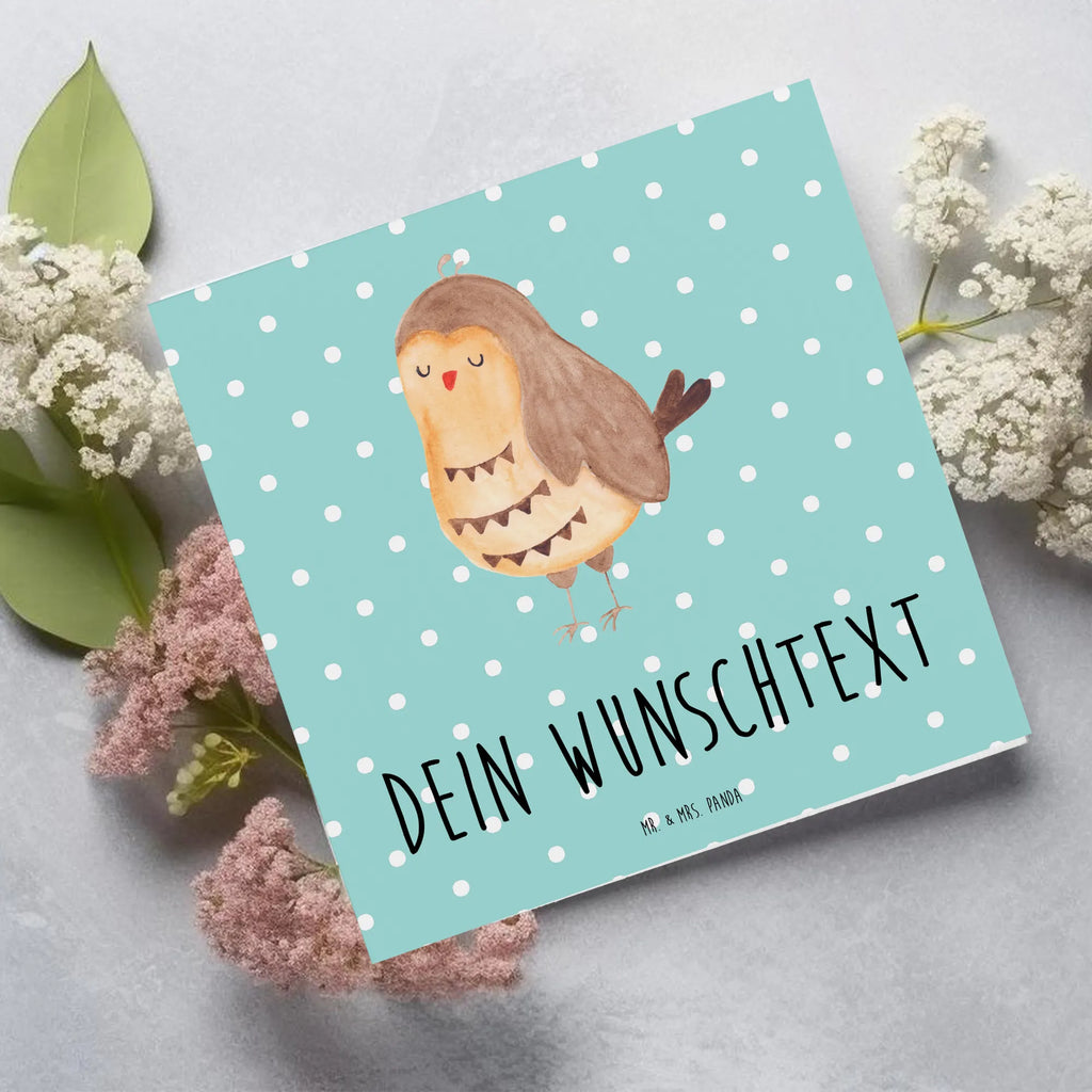 Personalized Deluxe Card Owl Satisfied Grußkarten personalisiert, Personalisierte Geburtstagskarte, Grußkarte selber drucken, Personalisierte Hochzeitskarte, Personalisierte Einladungskarte, Grußkarte mit Namen, Personalisierte Karte, Personalisierte Glückwunschkarte, Grußkarte mit persönlichen Nachrichten, Grußkarte selbst gestalten, Personalisiertere Klappkarte, Grußkarte als Geldgeschenk, Personalisierte Grußkarte, Eule, Owl, Wortspiel lustig, Eule deko, Liebe Spruch, Romantisch, Geschenk Hochzeitstag, Spruch schön, Eule Spruch