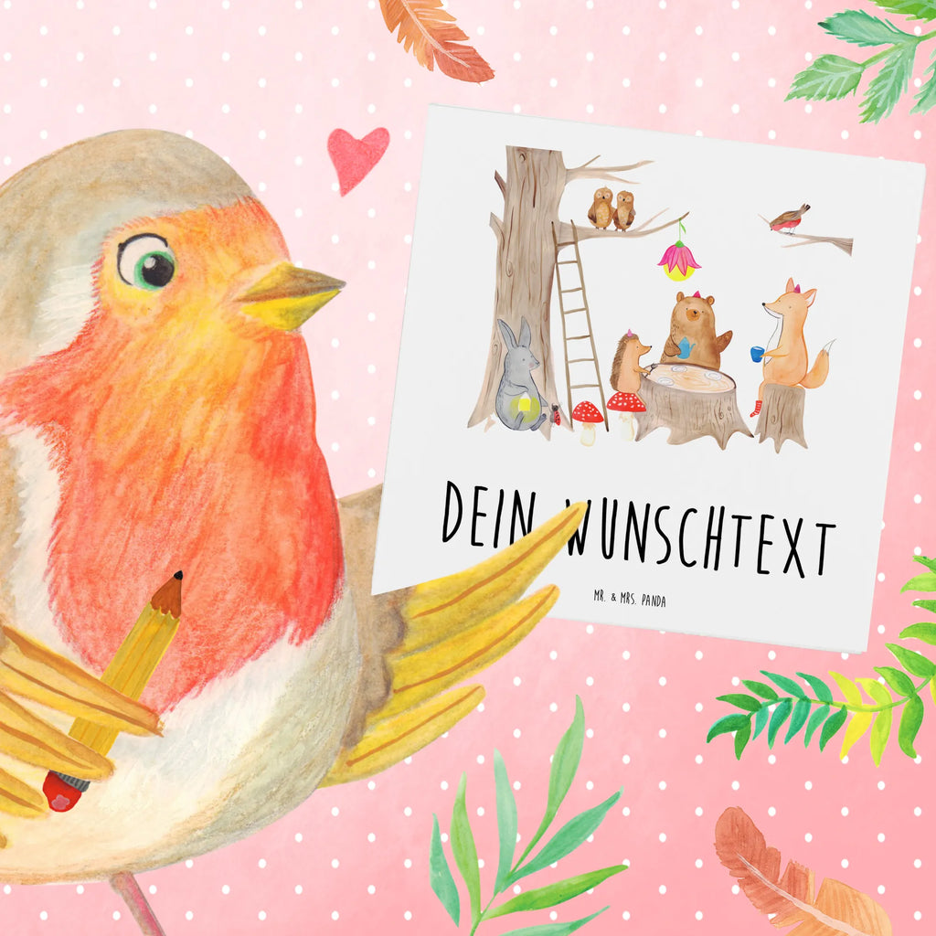 Personalized Deluxe Card forest animals picnic Personalisierte Karte, Personalisierte Glückwunschkarte, Personalisierte Einladungskarte, Personalisierte Geburtstagskarte, Personalisierte Hochzeitskarte, Grußkarten personalisiert, Grußkarte selbst gestalten, Grußkarte selber drucken, Grußkarte mit persönlichen Nachrichten, Grußkarte mit Namen, Grußkarte als Geldgeschenk, Personalisierte Grußkarte, Personalisiertere Klappkarte, Tiermotive, Gute Laune, lustige Sprüche, Tiere, Maus, Picknick, Hase, Wald, Fuchs, Igel, Eichhörnchen, Waldtiere