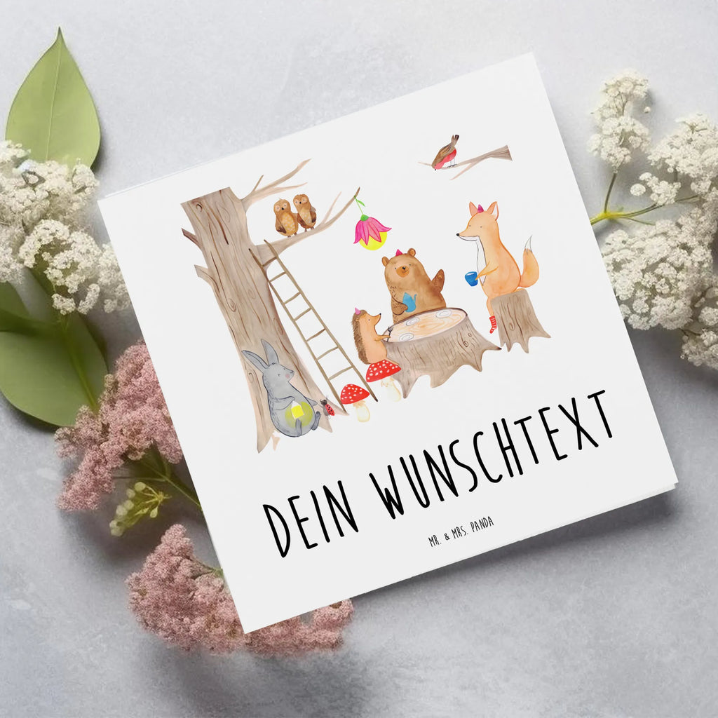 Personalized Deluxe Card forest animals picnic Personalisierte Karte, Personalisierte Glückwunschkarte, Personalisierte Einladungskarte, Personalisierte Geburtstagskarte, Personalisierte Hochzeitskarte, Grußkarten personalisiert, Grußkarte selbst gestalten, Grußkarte selber drucken, Grußkarte mit persönlichen Nachrichten, Grußkarte mit Namen, Grußkarte als Geldgeschenk, Personalisierte Grußkarte, Personalisiertere Klappkarte, Tiermotive, Gute Laune, lustige Sprüche, Tiere, Maus, Picknick, Hase, Wald, Fuchs, Igel, Eichhörnchen, Waldtiere