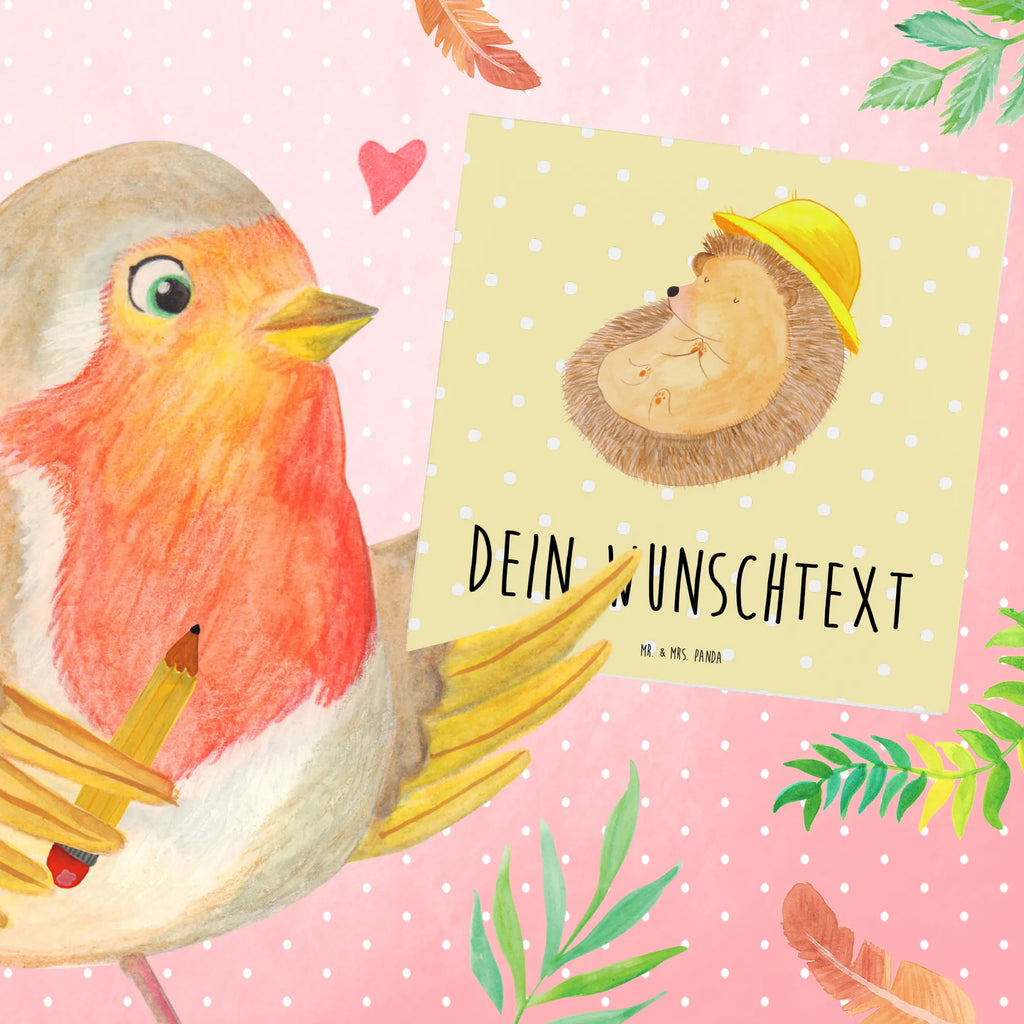 Personalized Deluxe Card Hedgehog Pray Personalisierte Karte, Personalisierte Hochzeitskarte, Grußkarte mit Namen, Grußkarte als Geldgeschenk, Grußkarte mit persönlichen Nachrichten, Personalisierte Grußkarte, Grußkarten personalisiert, Grußkarte selbst gestalten, Personalisierte Geburtstagskarte, Personalisiertere Klappkarte, Personalisierte Glückwunschkarte, Grußkarte selber drucken, Personalisierte Einladungskarte, Tiermotive, Gute Laune, lustige Sprüche, Tiere, Dankbar sein, genießen, dankbar, Dankbarkeit, beten, Gott, Amen, Igel, Sonnenhut, Leben, Igel mit Hut