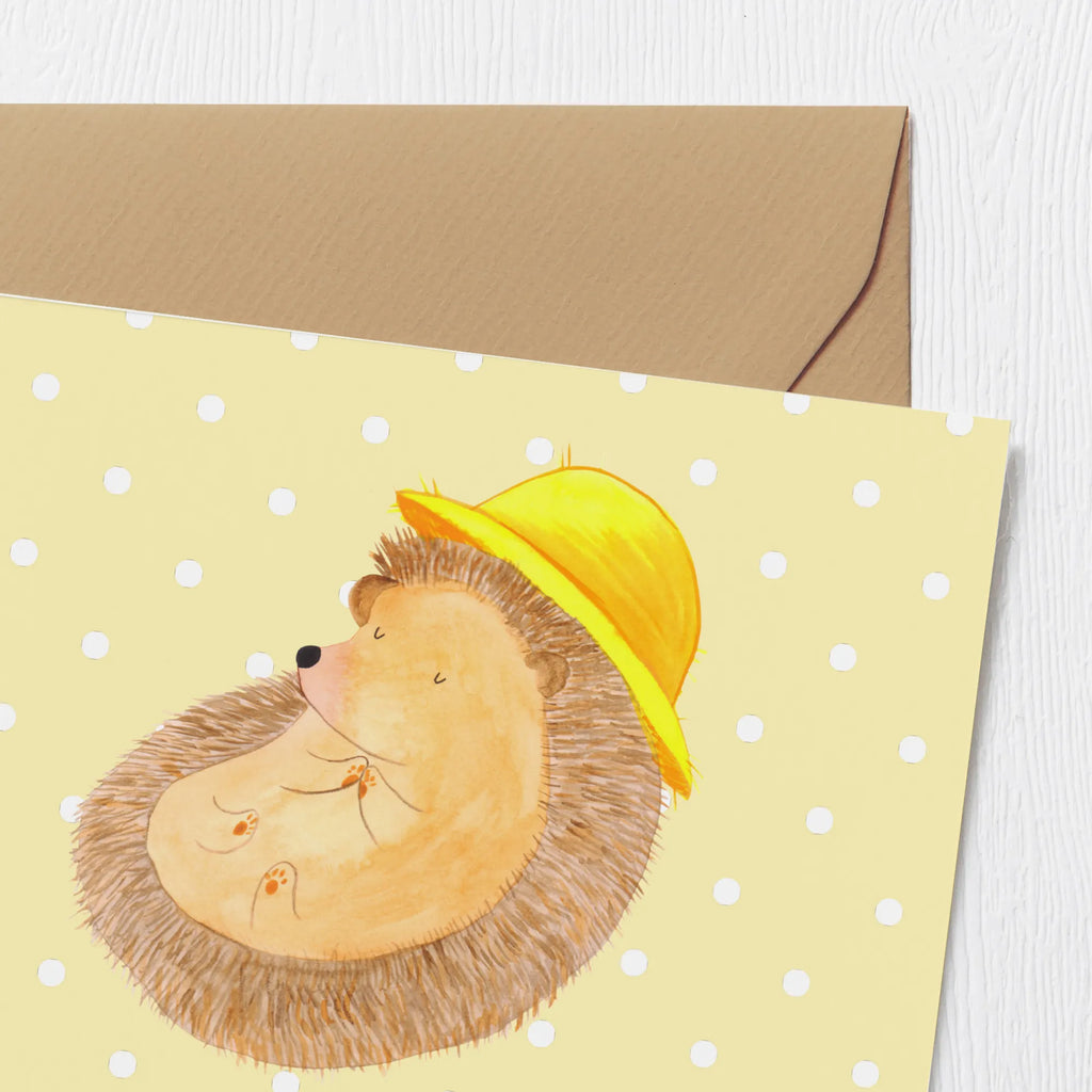 Personalized Deluxe Card Hedgehog Pray Personalisierte Karte, Personalisierte Hochzeitskarte, Grußkarte mit Namen, Grußkarte als Geldgeschenk, Grußkarte mit persönlichen Nachrichten, Personalisierte Grußkarte, Grußkarten personalisiert, Grußkarte selbst gestalten, Personalisierte Geburtstagskarte, Personalisiertere Klappkarte, Personalisierte Glückwunschkarte, Grußkarte selber drucken, Personalisierte Einladungskarte, Tiermotive, Gute Laune, lustige Sprüche, Tiere, Dankbar sein, genießen, dankbar, Dankbarkeit, beten, Gott, Amen, Igel, Sonnenhut, Leben, Igel mit Hut
