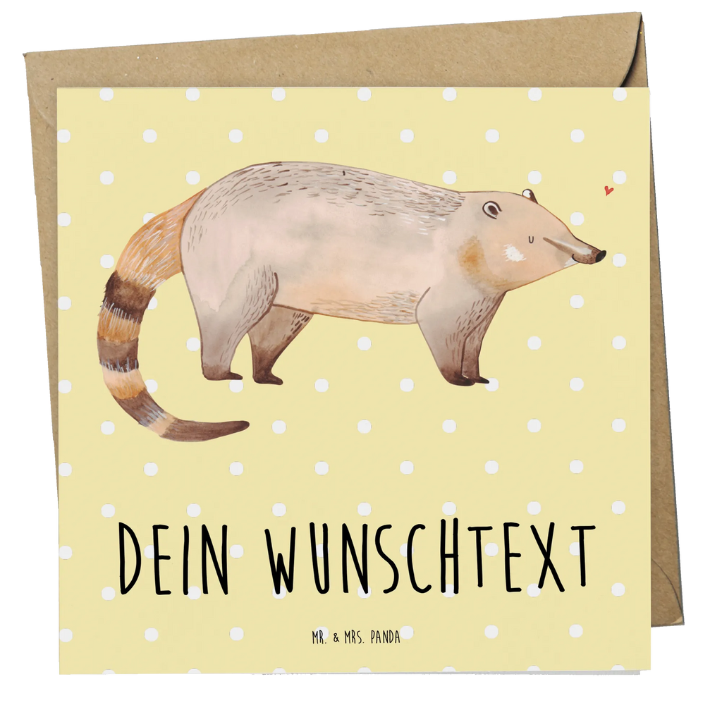 Personalisierte Deluxe Karte Nasenbär Personalisierte Geburtstagskarte, Personalisierte Karte, Grußkarte selber drucken, Grußkarten personalisiert, Grußkarte mit persönlichen Nachrichten, Personalisierte Grußkarte, Grußkarte selbst gestalten, Grußkarte als Geldgeschenk, Personalisiertere Klappkarte, Personalisierte Einladungskarte, Personalisierte Glückwunschkarte, Grußkarte mit Namen, Personalisierte Hochzeitskarte, Tiermotive, Gute Laune, lustige Sprüche, Tiere, Bär, Nasenbär, Rüsselbär, Nasenbären