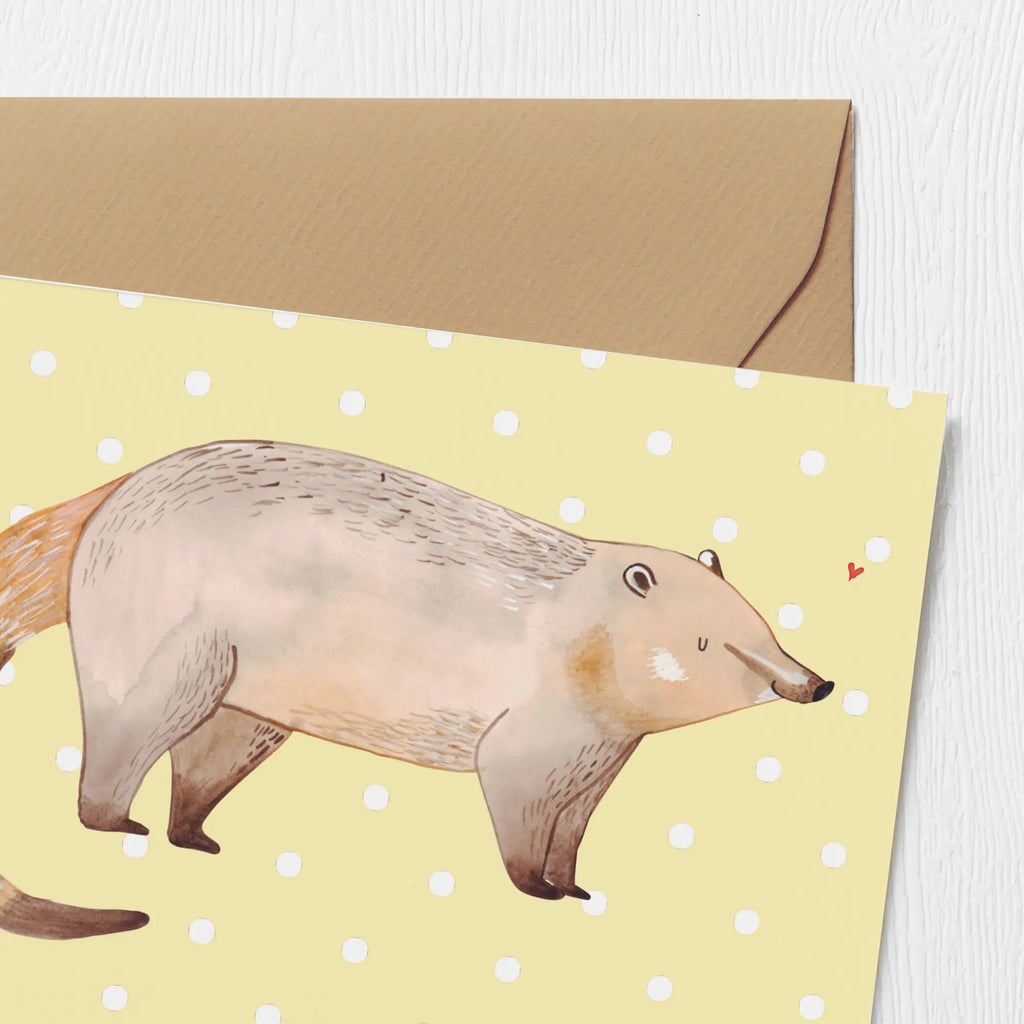 Personalisierte Deluxe Karte Nasenbär Personalisierte Geburtstagskarte, Personalisierte Karte, Grußkarte selber drucken, Grußkarten personalisiert, Grußkarte mit persönlichen Nachrichten, Personalisierte Grußkarte, Grußkarte selbst gestalten, Grußkarte als Geldgeschenk, Personalisiertere Klappkarte, Personalisierte Einladungskarte, Personalisierte Glückwunschkarte, Grußkarte mit Namen, Personalisierte Hochzeitskarte, Tiermotive, Gute Laune, lustige Sprüche, Tiere, Bär, Nasenbär, Rüsselbär, Nasenbären