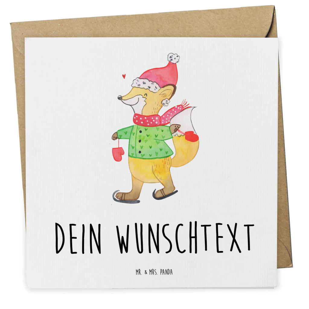 Personalisierte Deluxe Karte Fuchs  Schlittschuhe Grußkarte mit Namen, Grußkarte selber drucken, Grußkarten personalisiert, Personalisierte Einladungskarte, Personalisierte Hochzeitskarte, Personalisierte Glückwunschkarte, Personalisierte Karte, Grußkarte selbst gestalten, Personalisierte Grußkarte, Personalisierte Geburtstagskarte, Grußkarte als Geldgeschenk, Grußkarte mit persönlichen Nachrichten, Personalisiertere Klappkarte, Winter, Weihnachten, Weihnachtsdeko, Nikolaus, Advent, Heiligabend, Wintermotiv, Weihnachtszeit, Weihnachtstage, Weihnachtsmann, Tannenbaum, Weihnachtsbaum