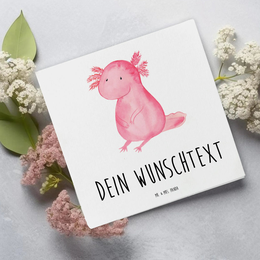 Personalisierte Deluxe Karte Axolotl null Personalisierte Hochzeitskarte, Personalisiertere Klappkarte, Grußkarte mit Namen, Personalisierte Geburtstagskarte, Personalisierte Glückwunschkarte, Grußkarte selber drucken, Grußkarte selbst gestalten, Grußkarten personalisiert, Personalisierte Einladungskarte, Personalisierte Grußkarte, Grußkarte mit persönlichen Nachrichten, Personalisierte Karte, Grußkarte als Geldgeschenk, Axolotl, Molch, vergnügt, fröhlich, zufrieden, Lebensstil, Weisheit, Axolot, Liebe, Freundin, Lebensweisheit